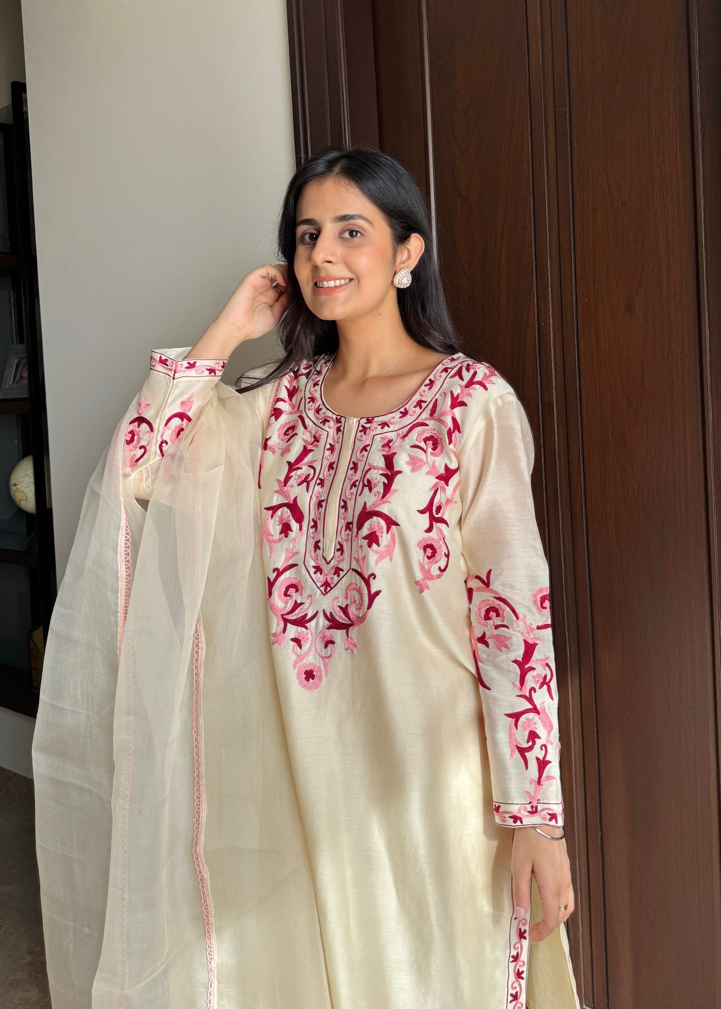 Gulaabi Noor – Chanderi Suit Set