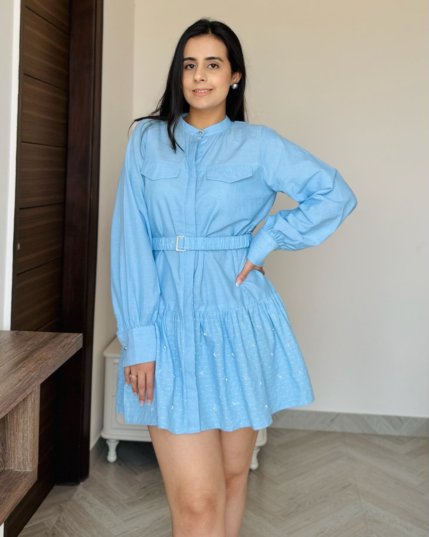 Cotton Denim Dress