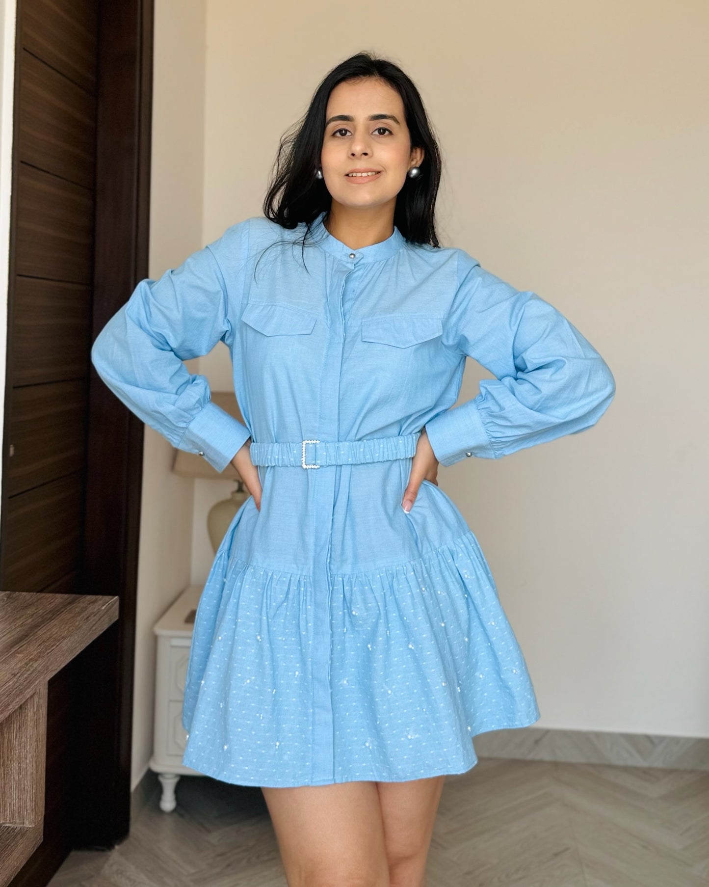Cotton Denim Dress