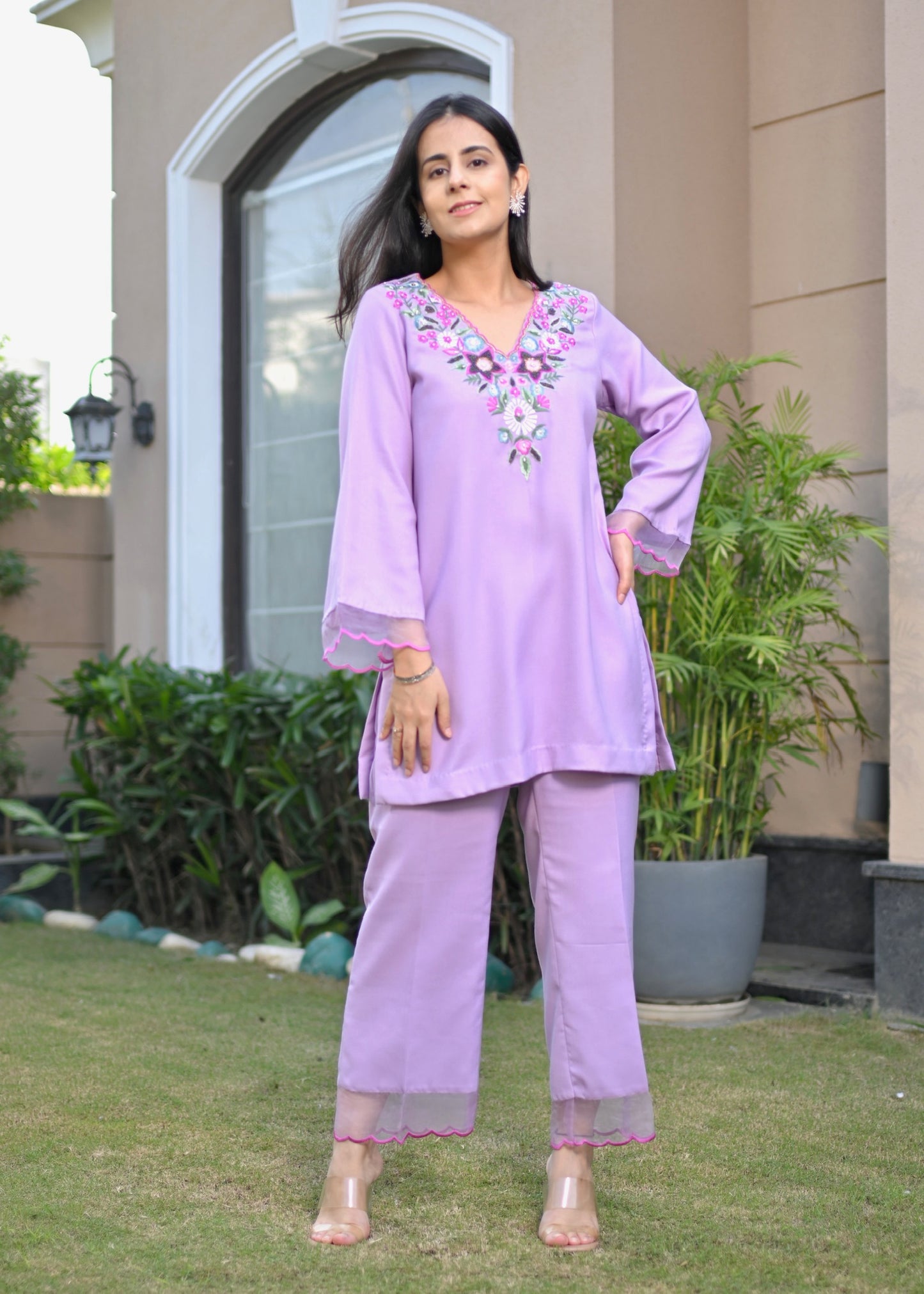 Mirari Pashmina Grace Lilac Set