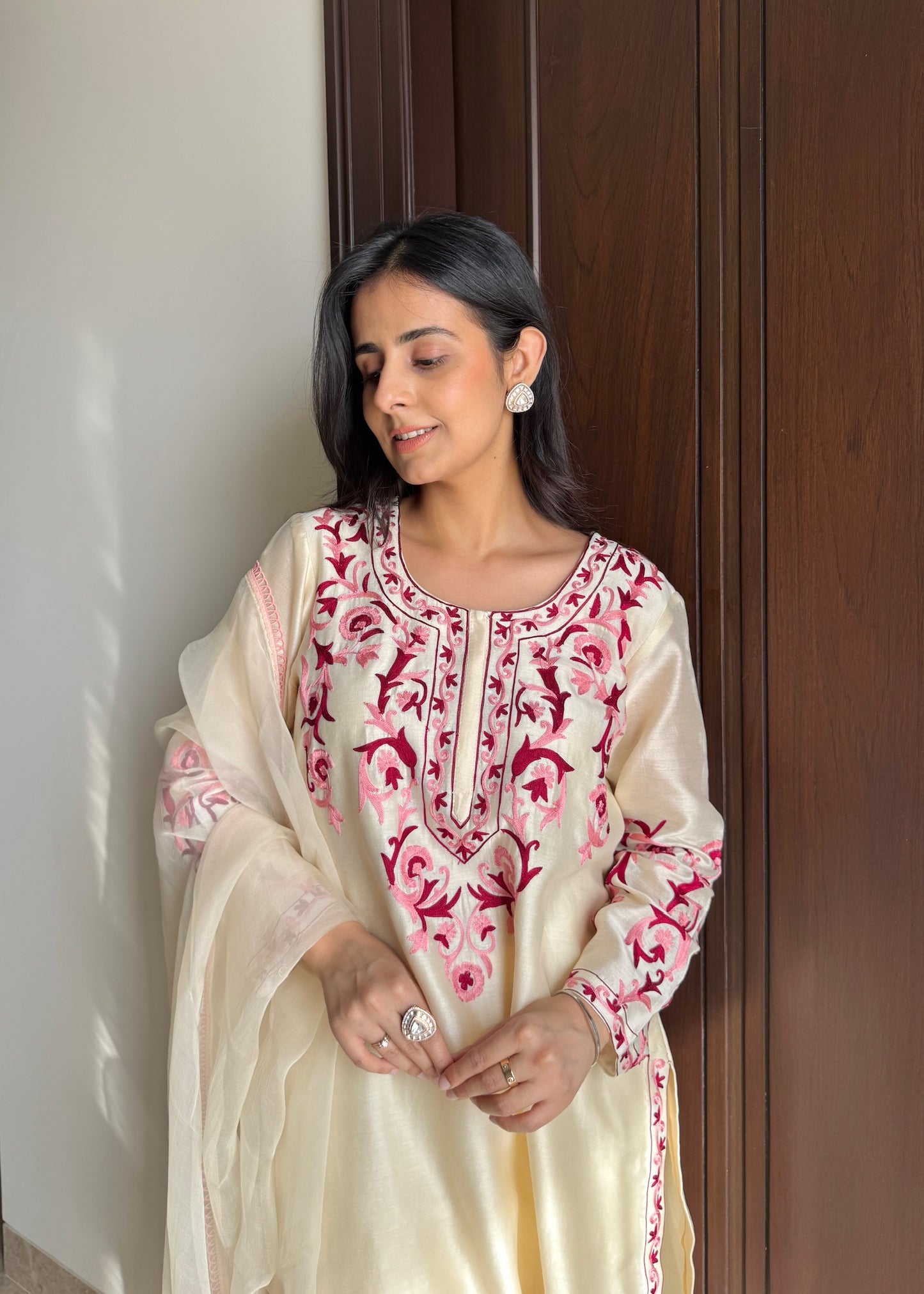 Gulaabi Noor – Chanderi Suit Set