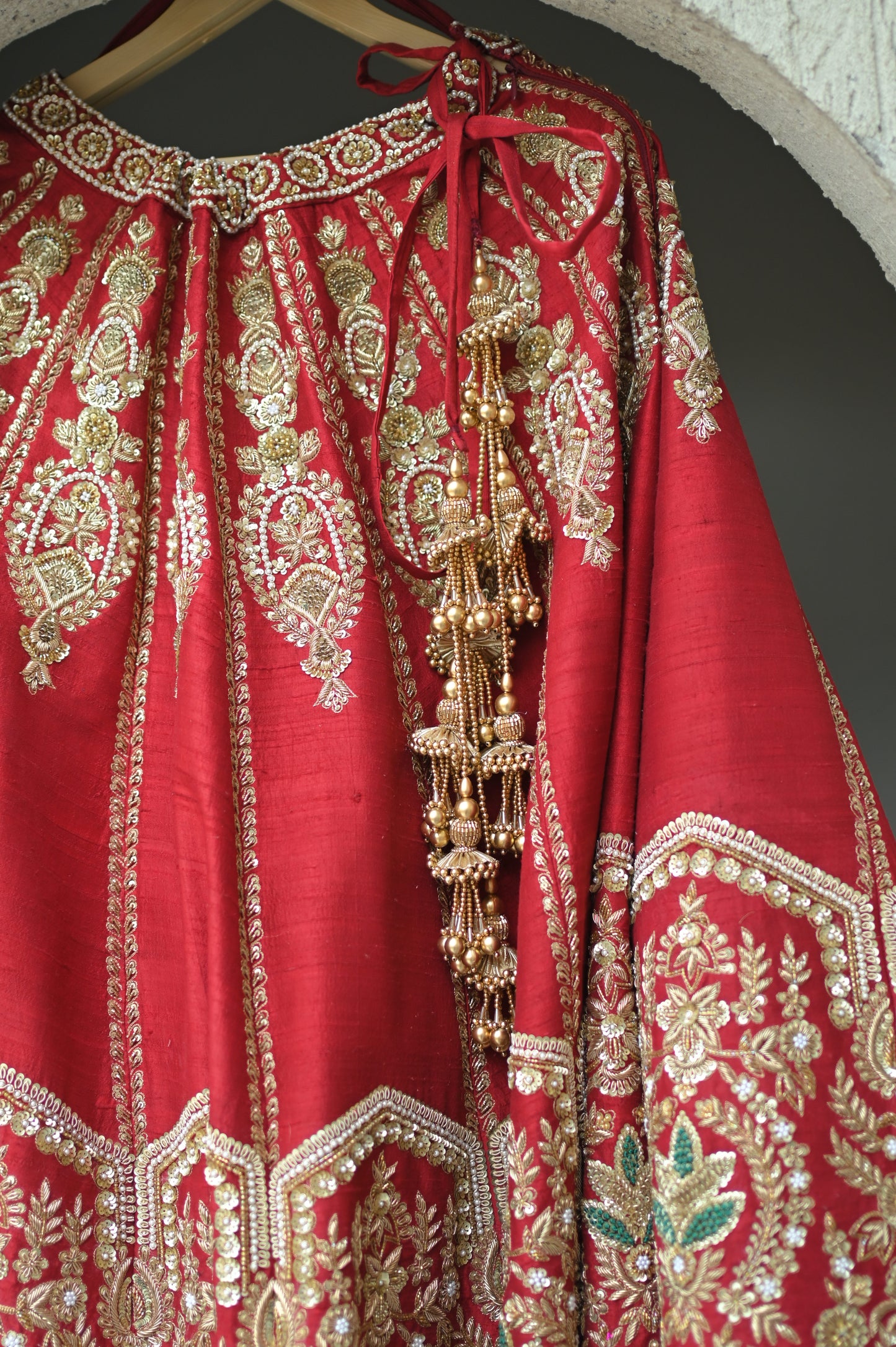 Classic Pure Dupion Silk Bridal Lehenga