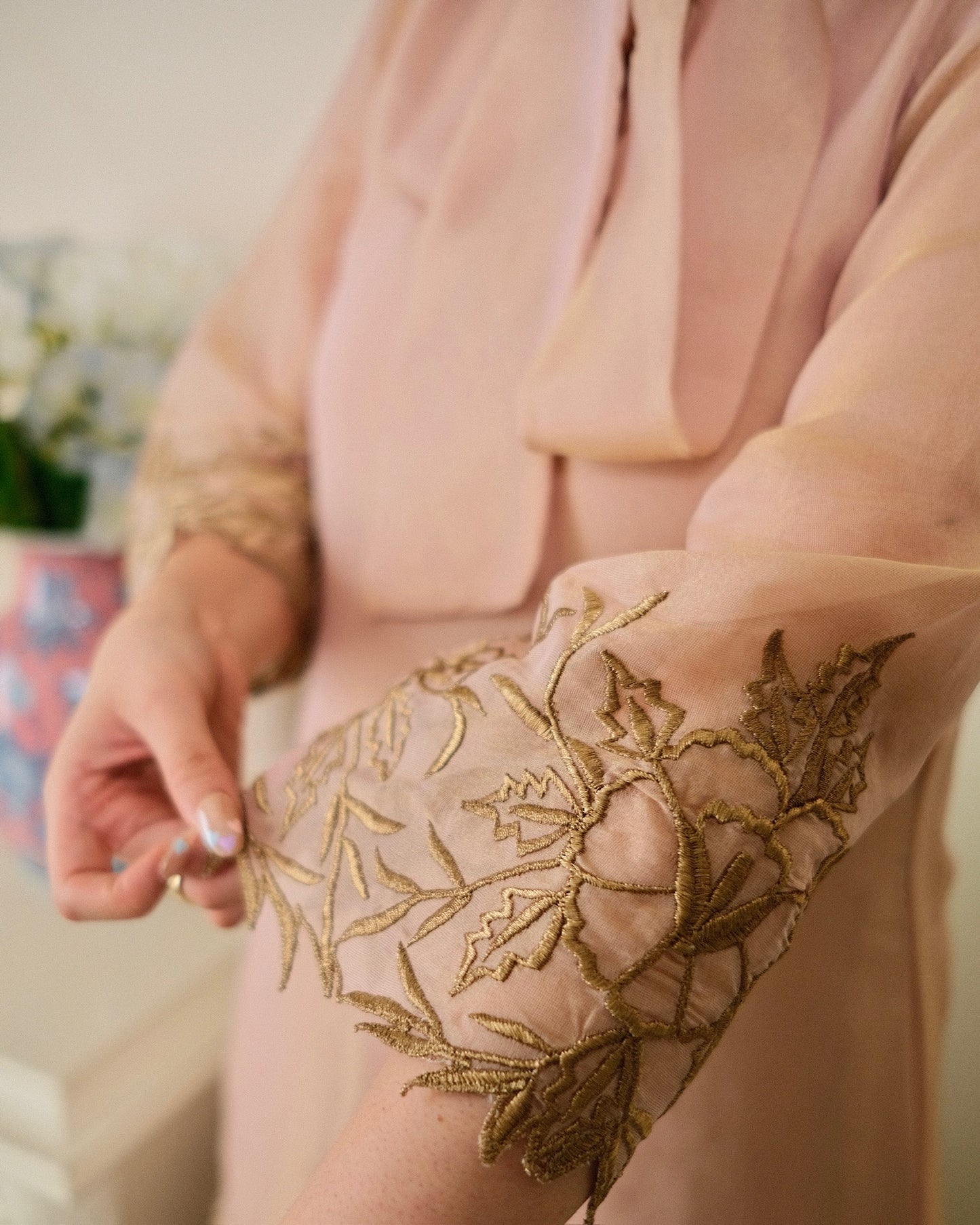 Rose Gold Shimmer Knot Co-ord Set