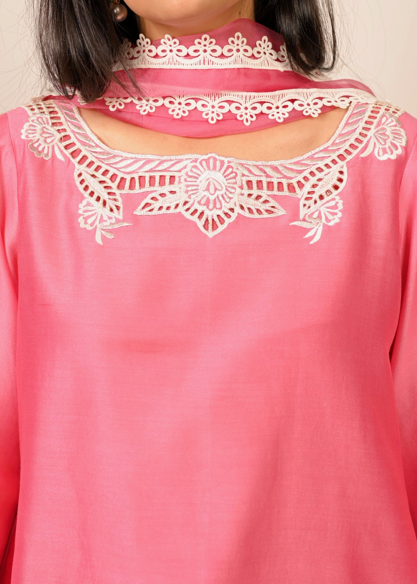 Gulabi Grace – Pure Chanderi Suit Set