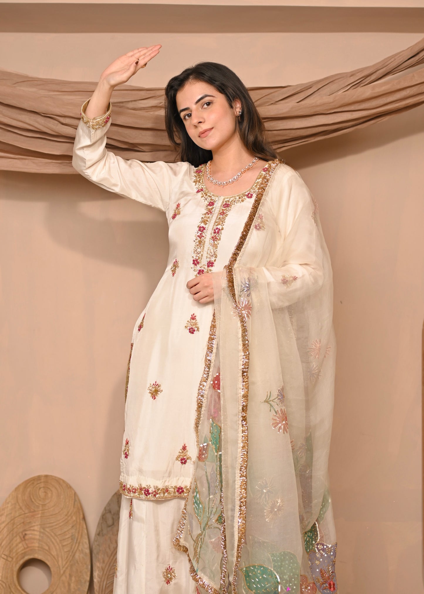 Noor Hand-painted Suit Set