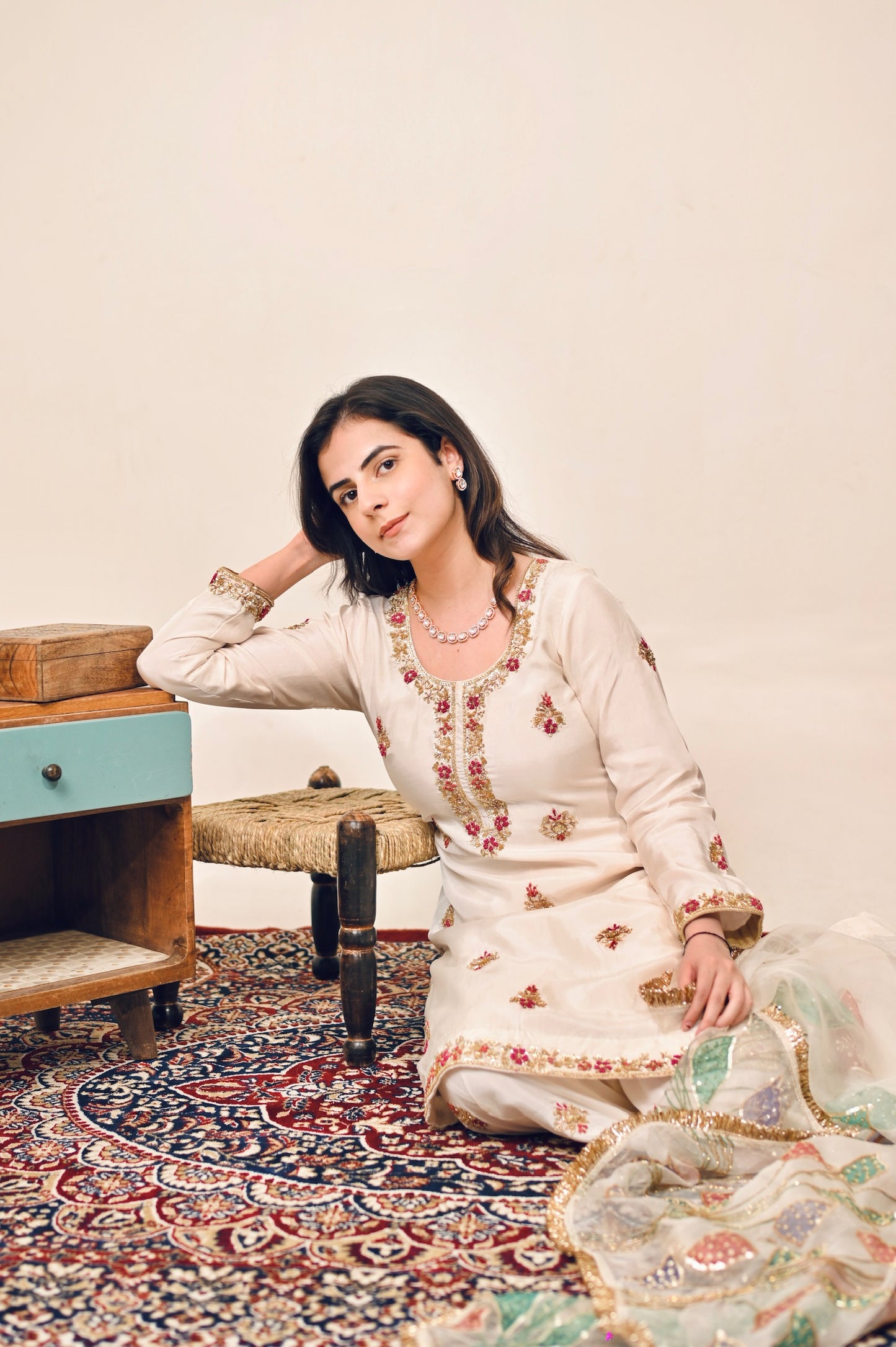 Noor Hand-painted Suit Set