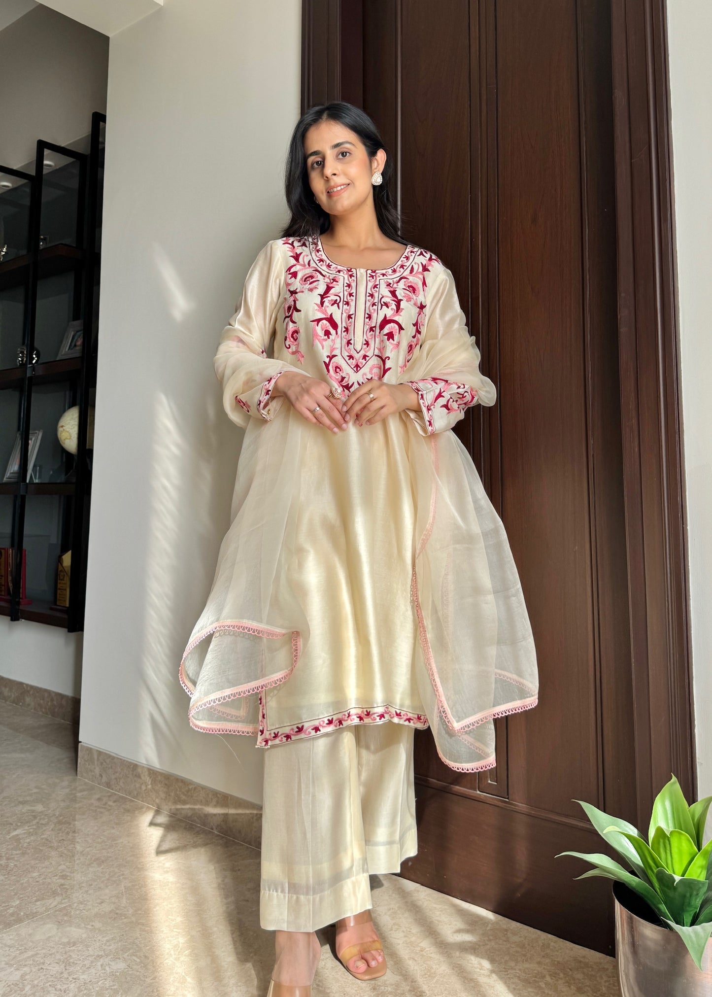 Gulaabi Noor – Chanderi Suit Set
