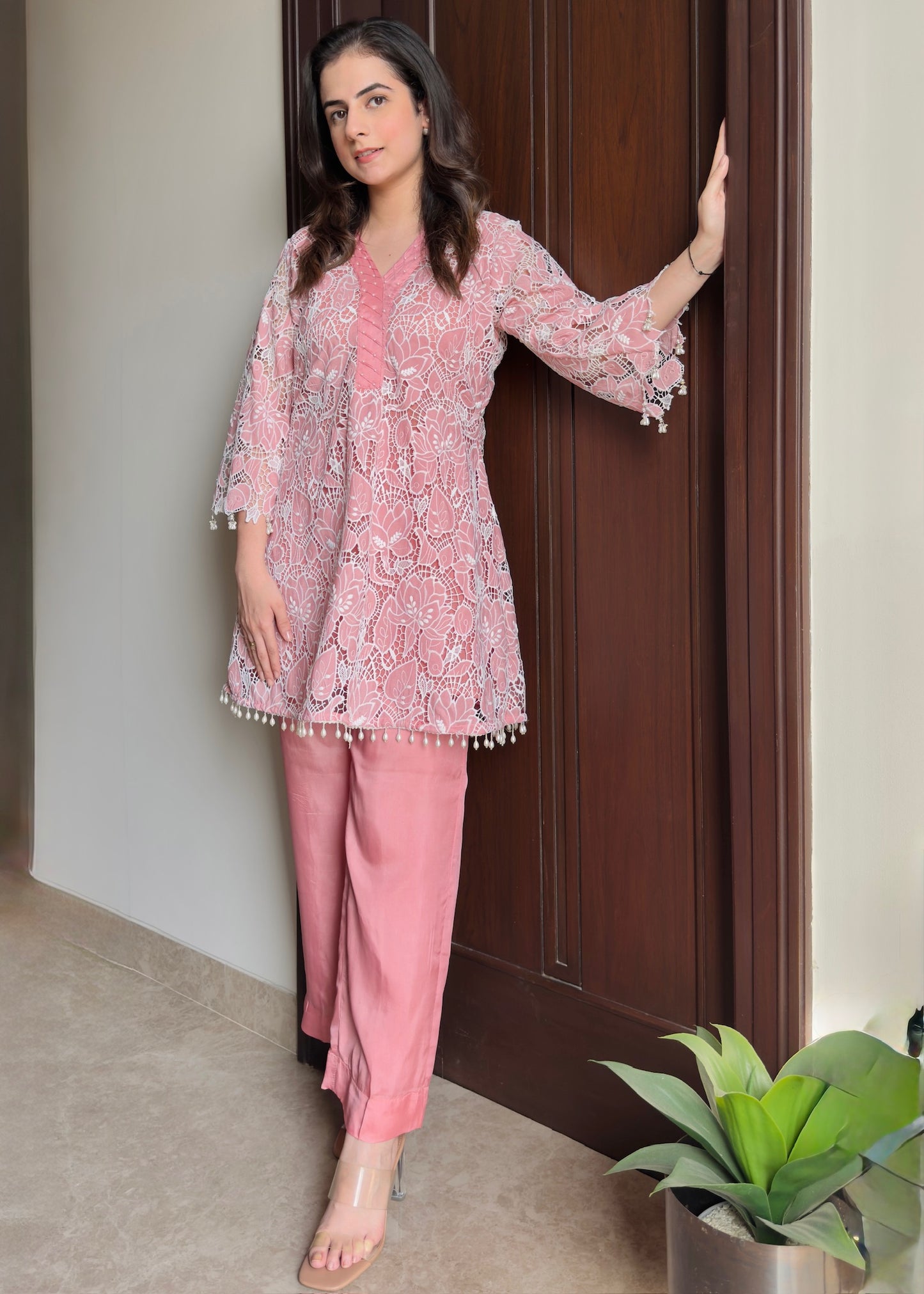 Zaria Co-ord Set – Blush Bloom