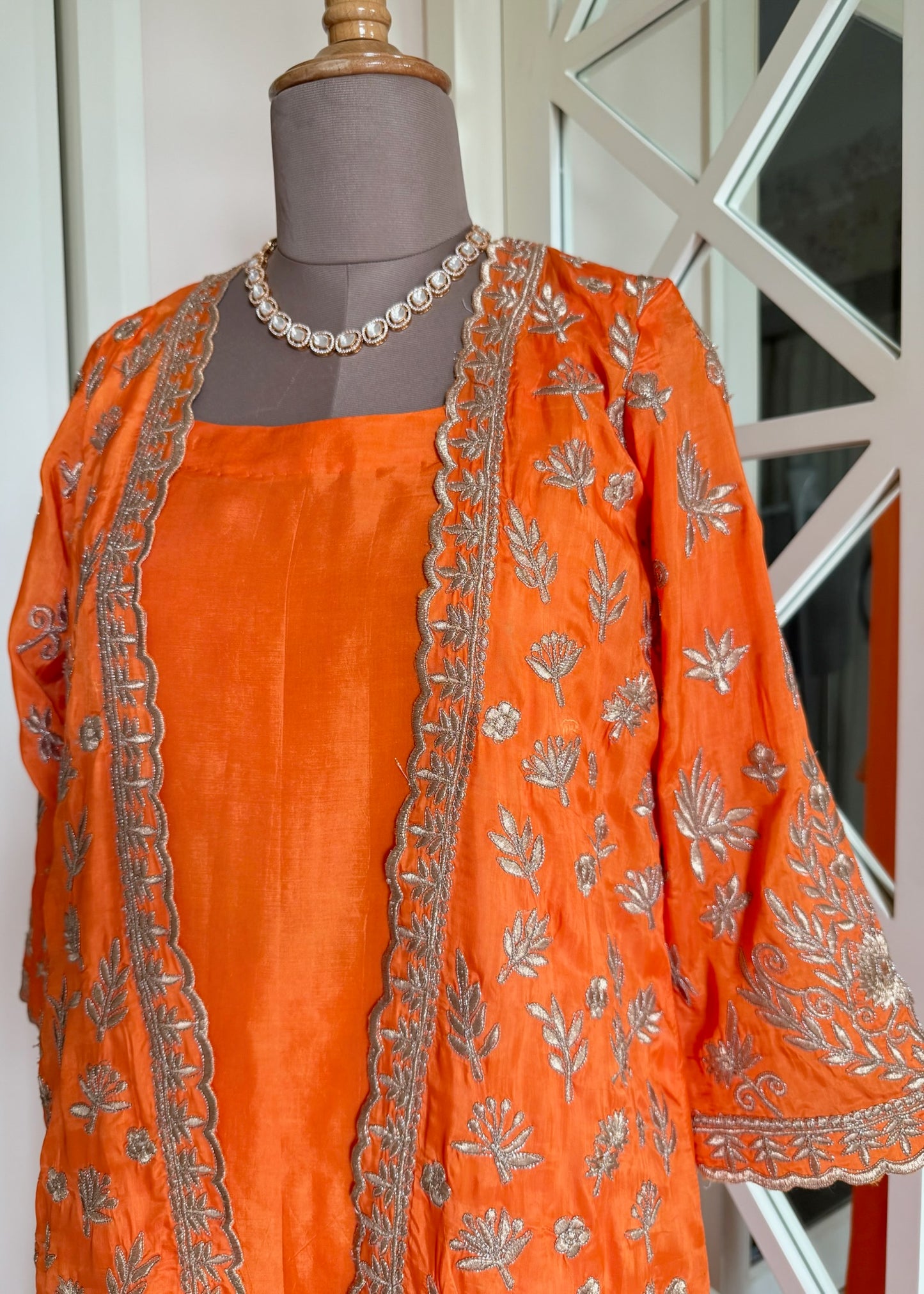 Tangerine Sharara Set
