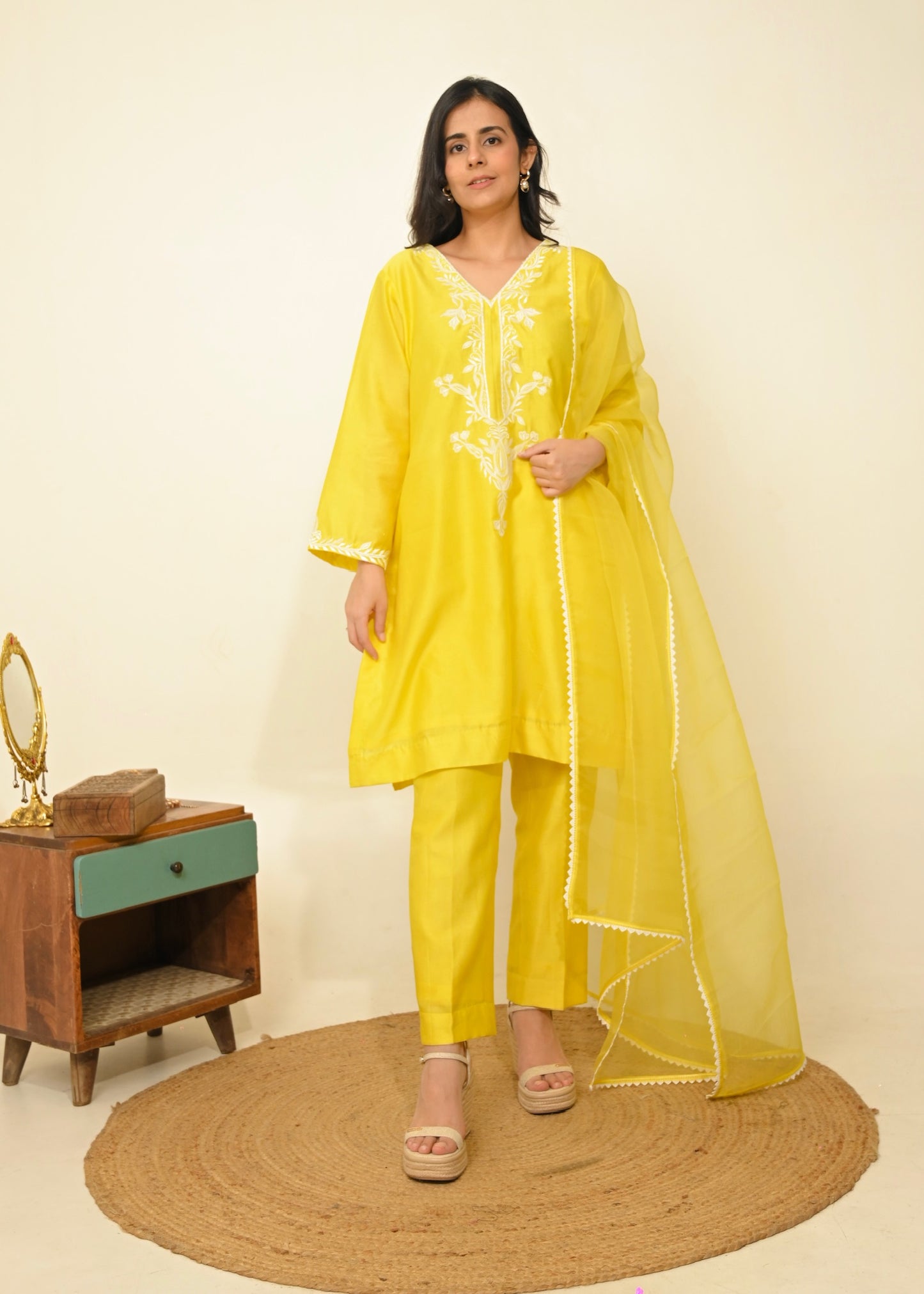 Sunshine Set- Chanderi Elegance