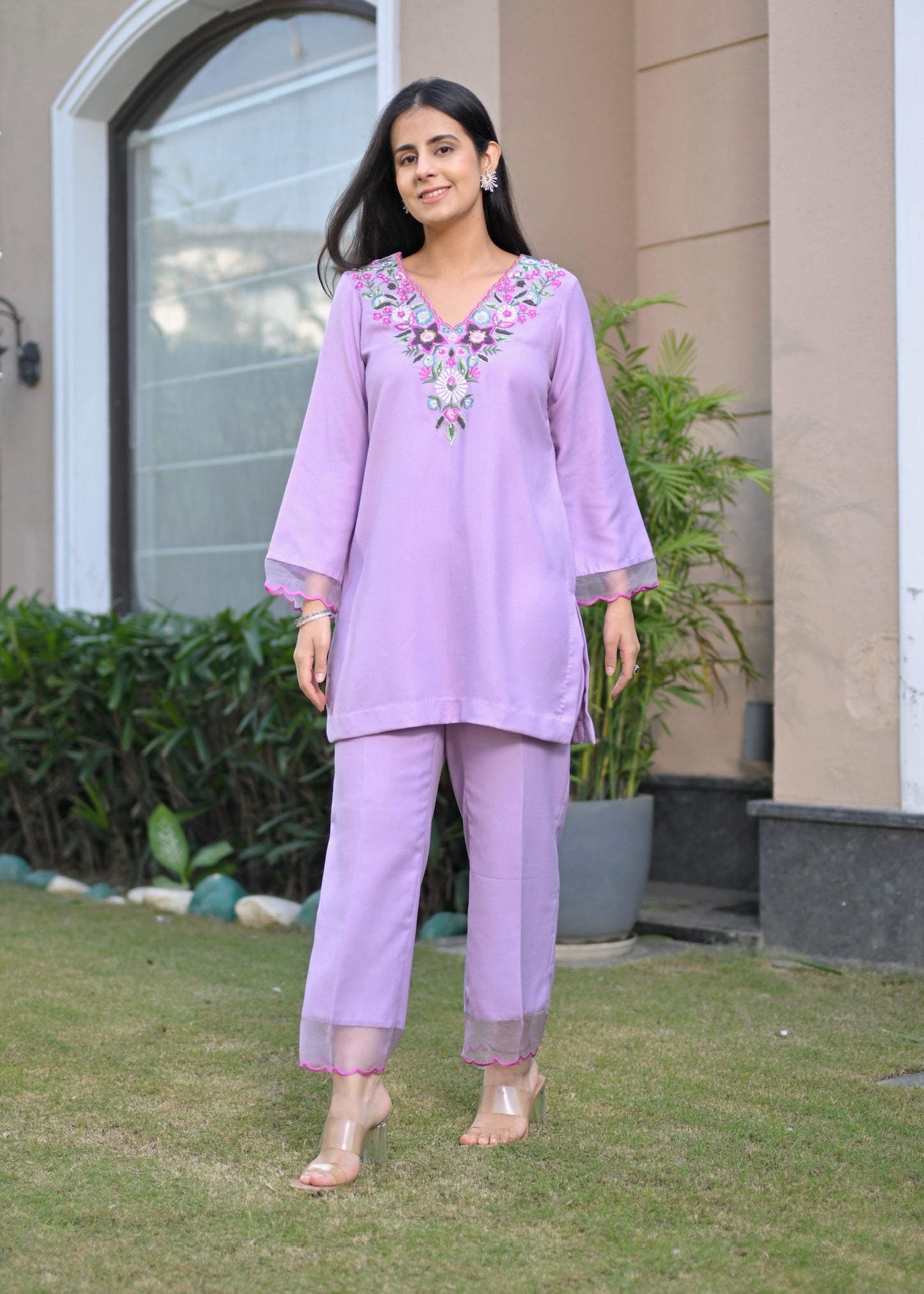 Mirari Pashmina Grace Lilac Set