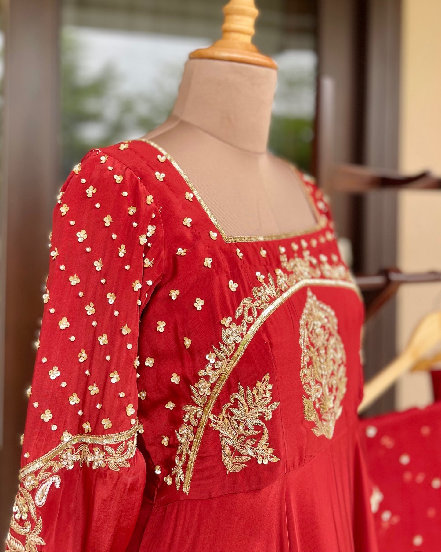 Scarlet Elegance Anarkali Suit