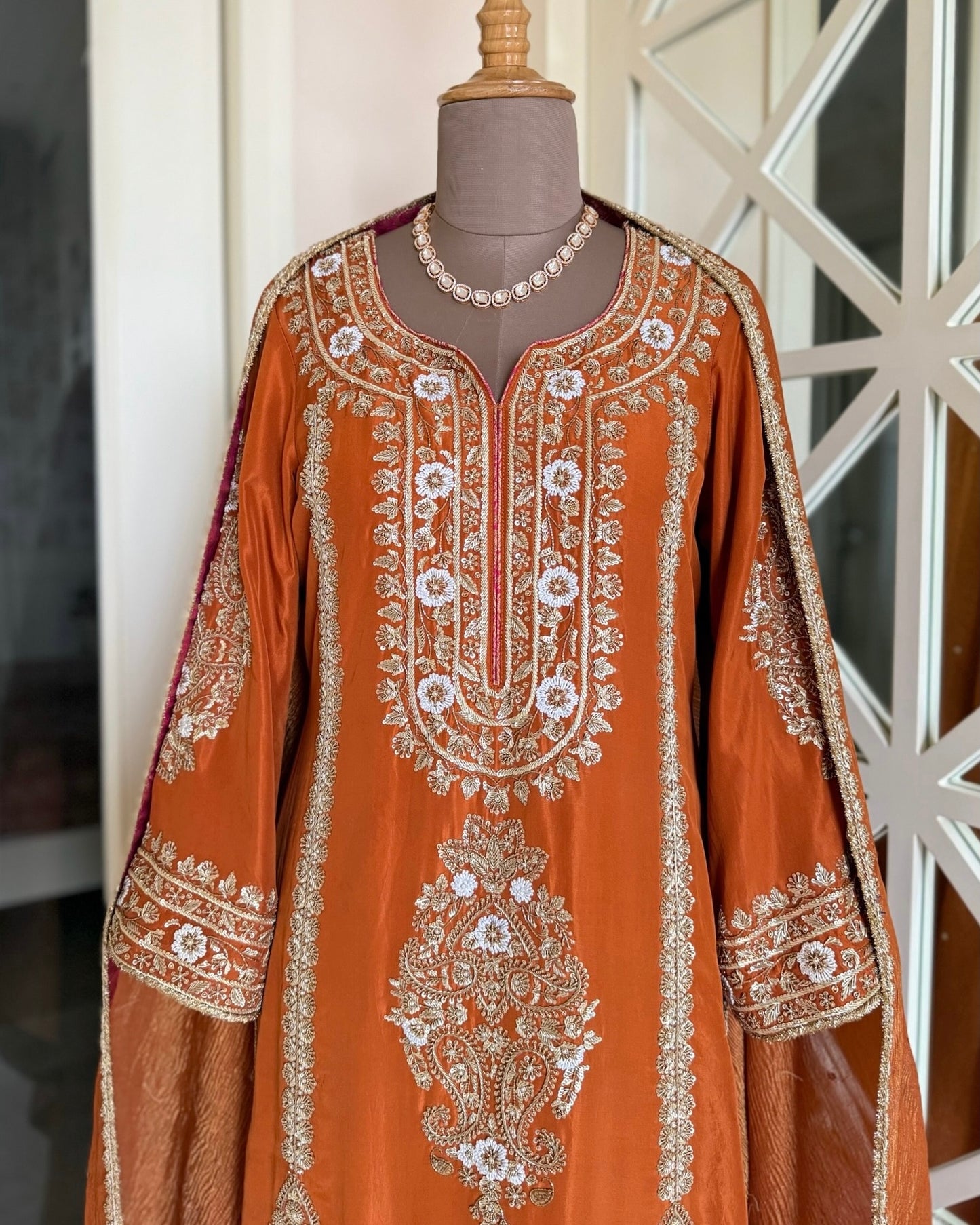 Rust Silk Ensemble