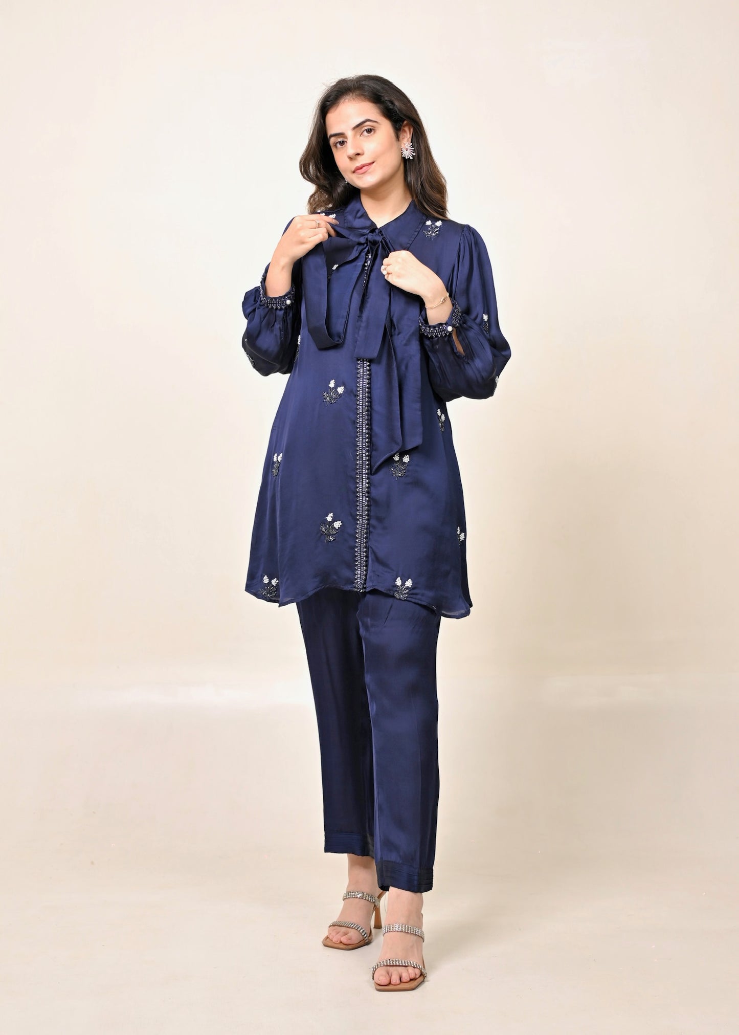 Navy Cotton Modal Co-ord Set