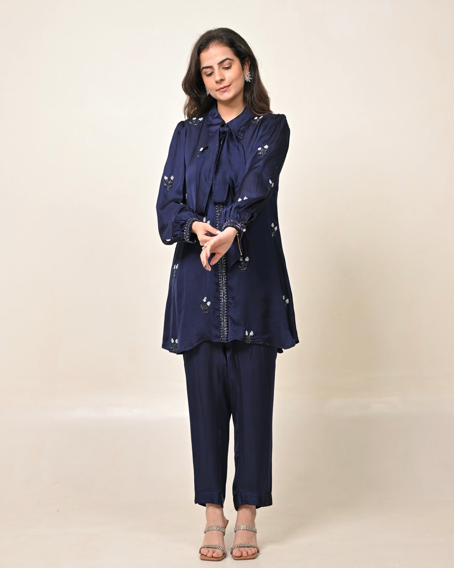 Navy Cotton Modal Co-ord Set