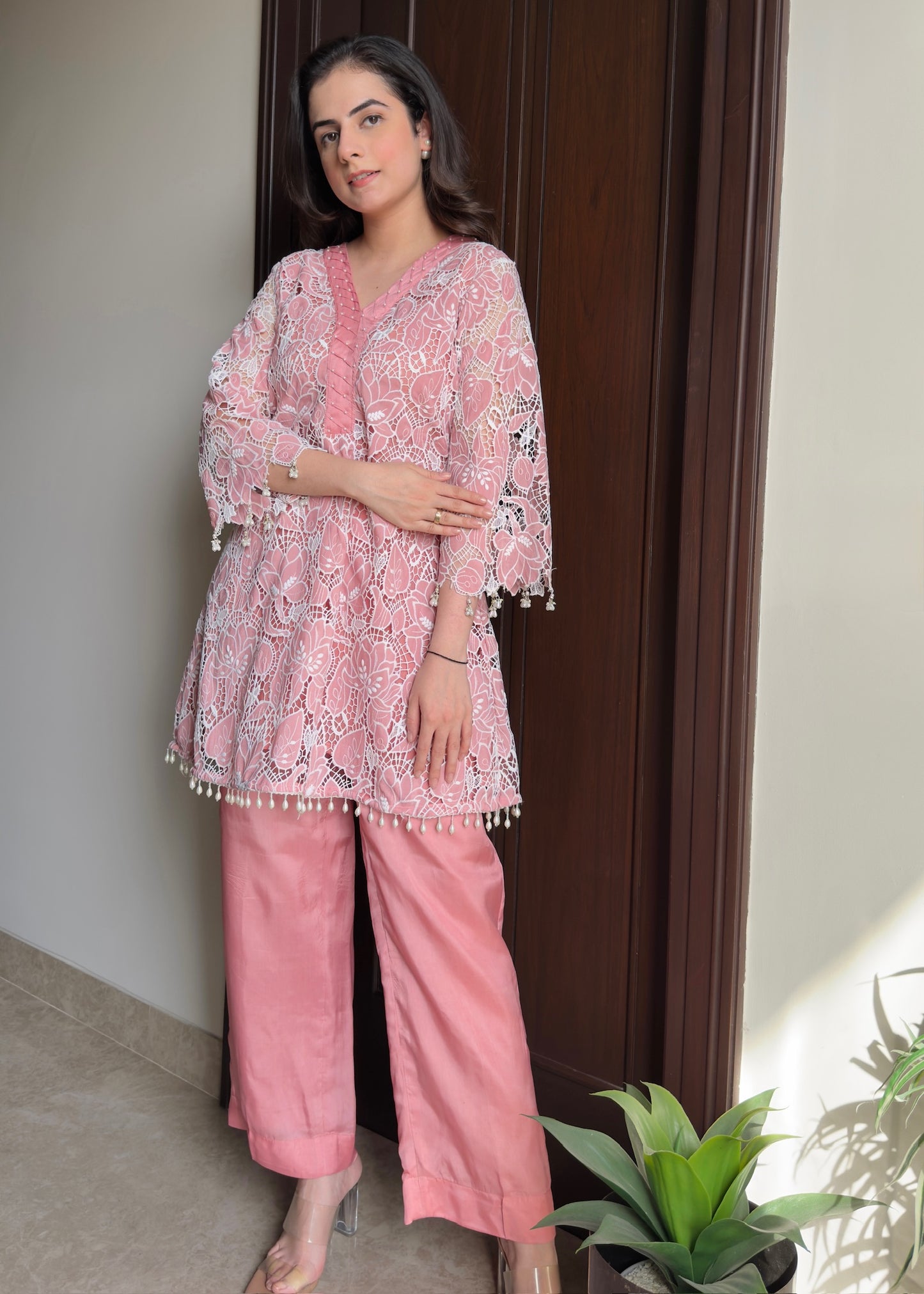 Zaria Co-ord Set – Blush Bloom