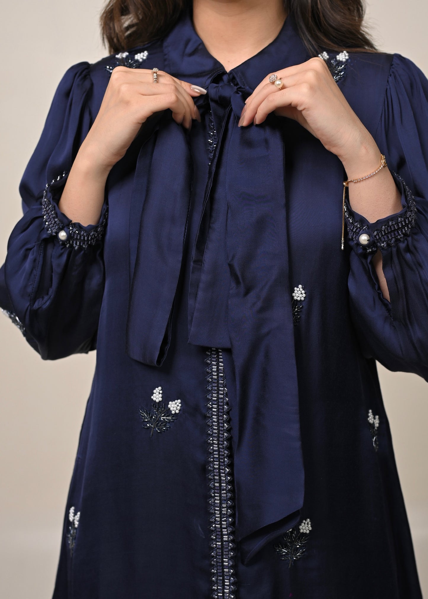 Navy Cotton Modal Co-ord Set
