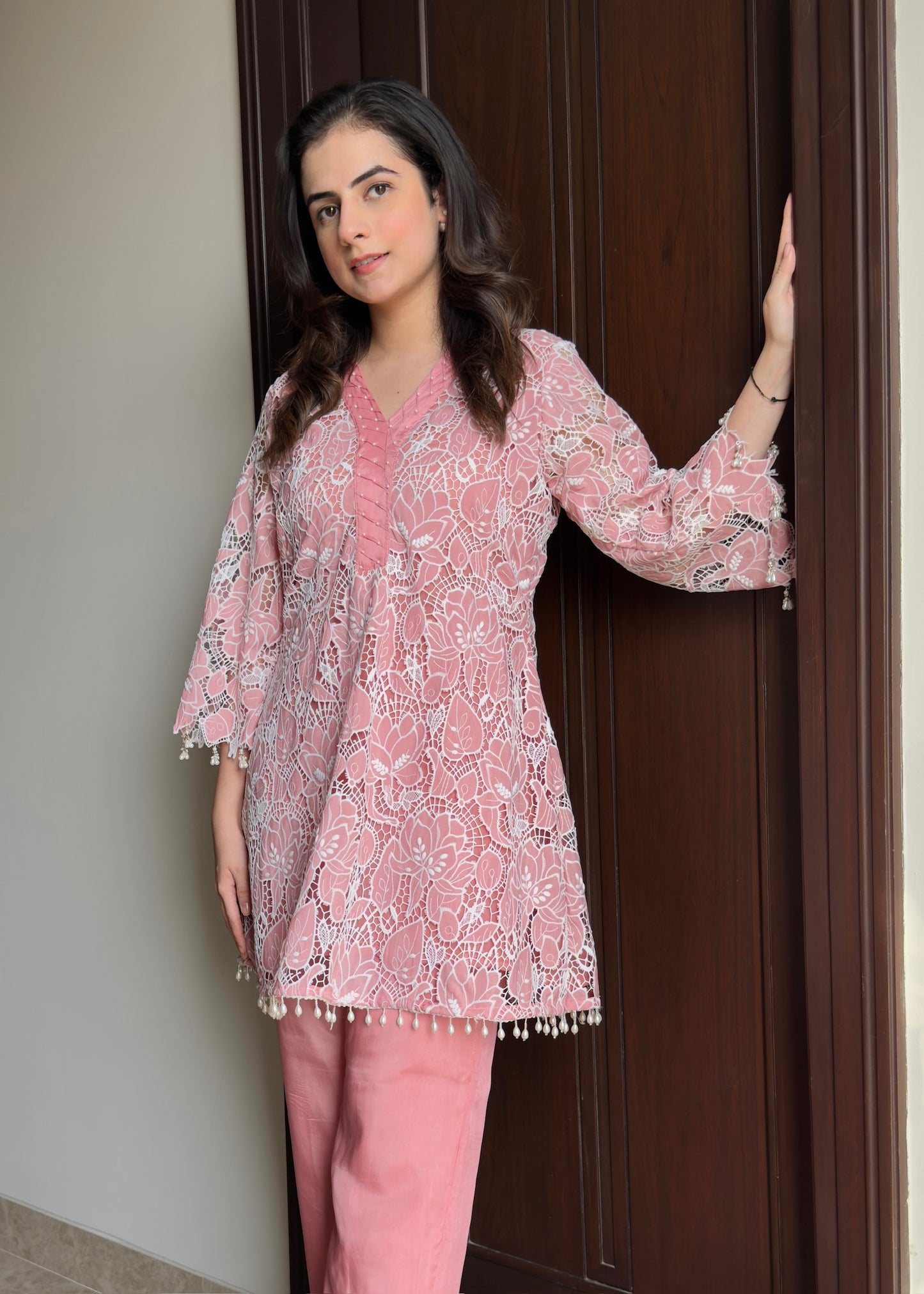 Zaria Co-ord Set – Blush Bloom