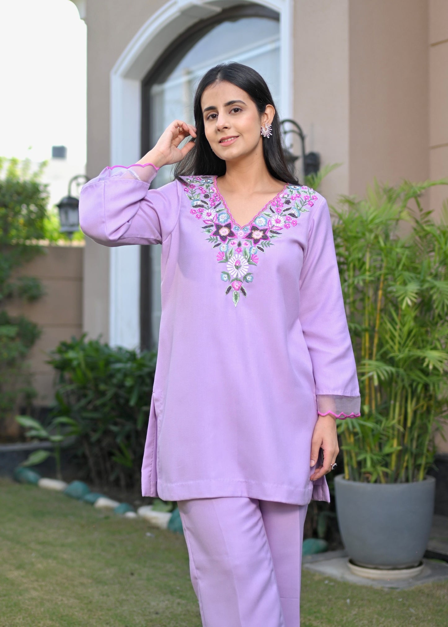 Mirari Pashmina Grace Lilac Set