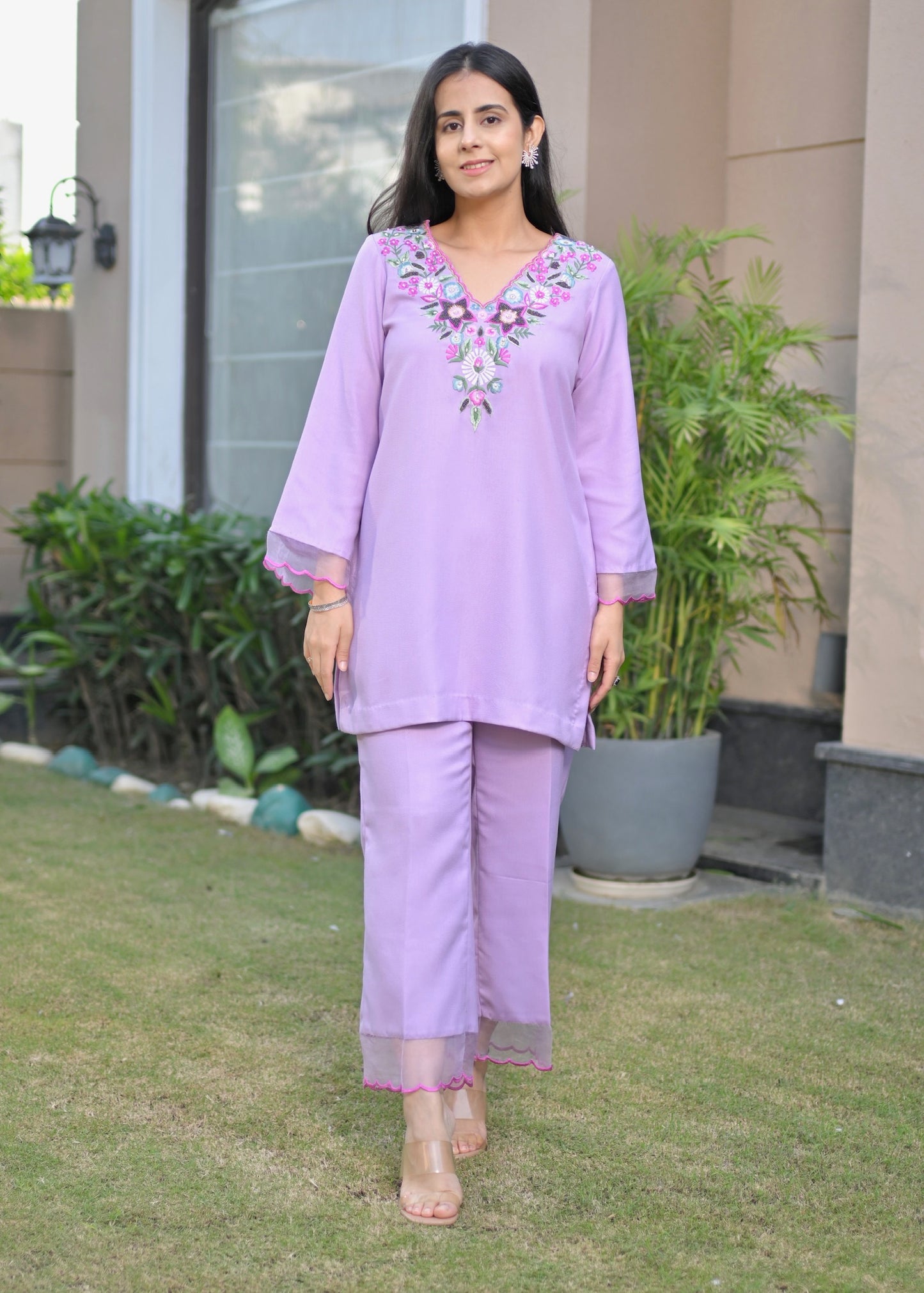 Mirari Pashmina Grace Lilac Set
