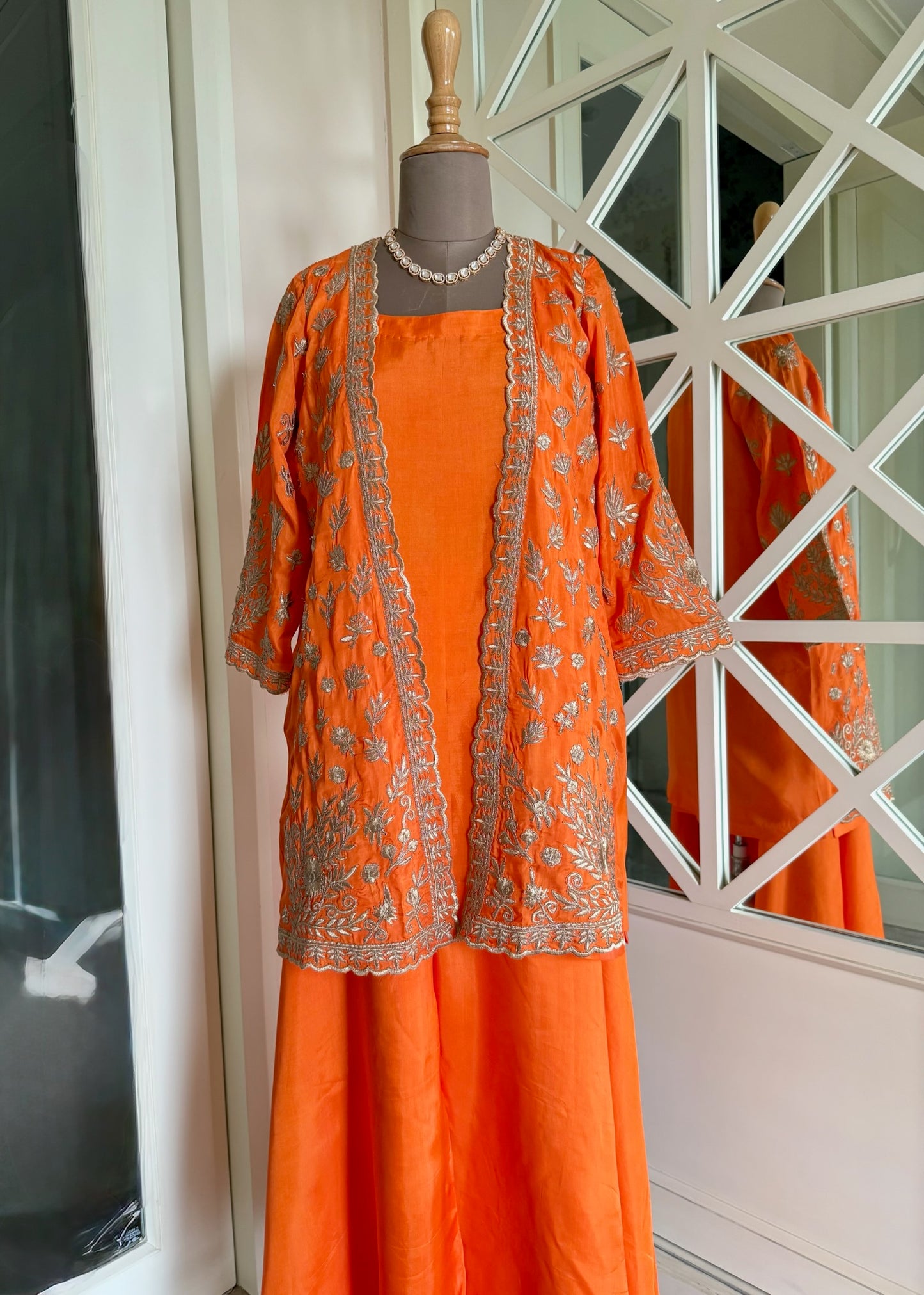 Tangerine Sharara Set