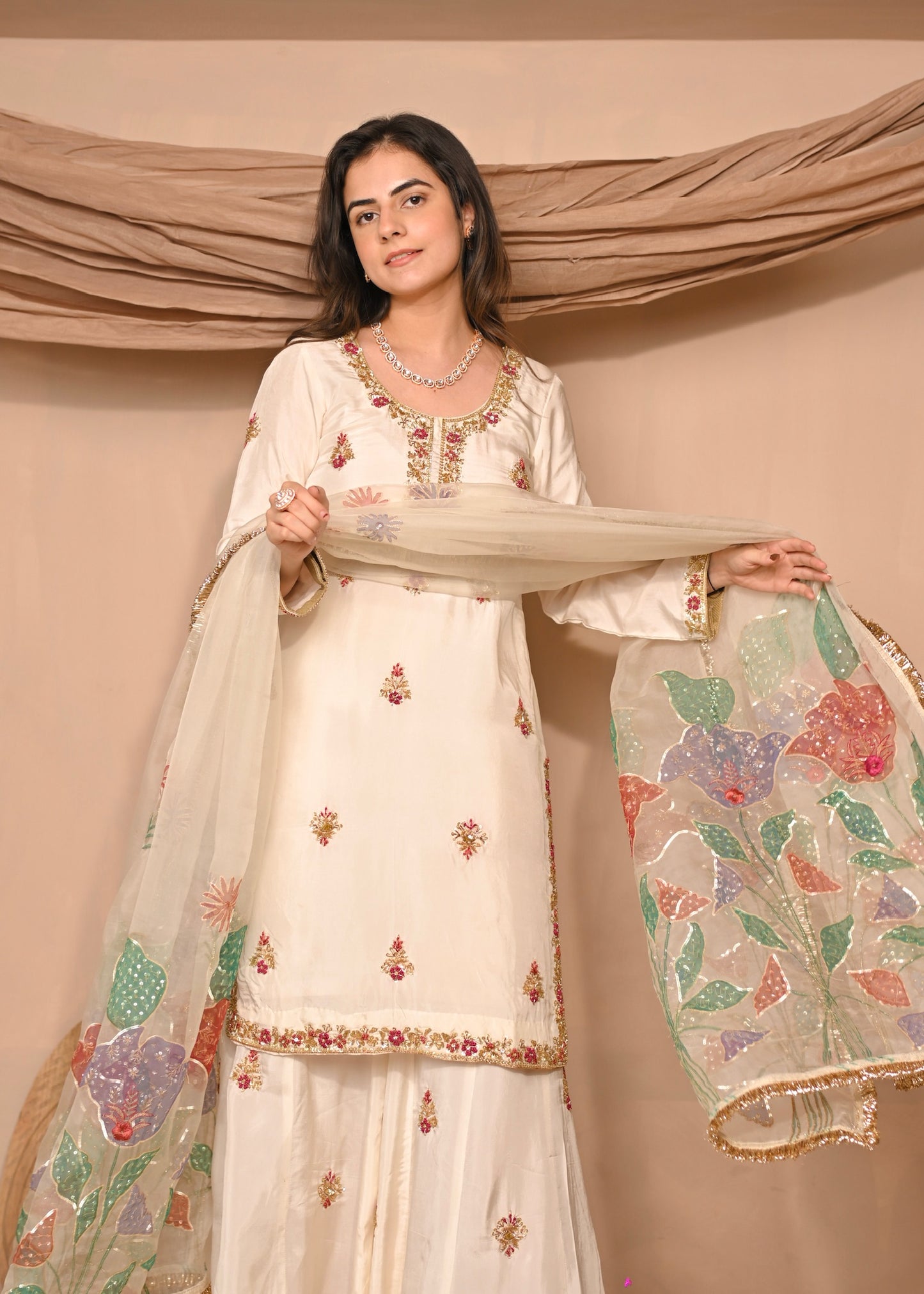 Noor Hand-painted Suit Set