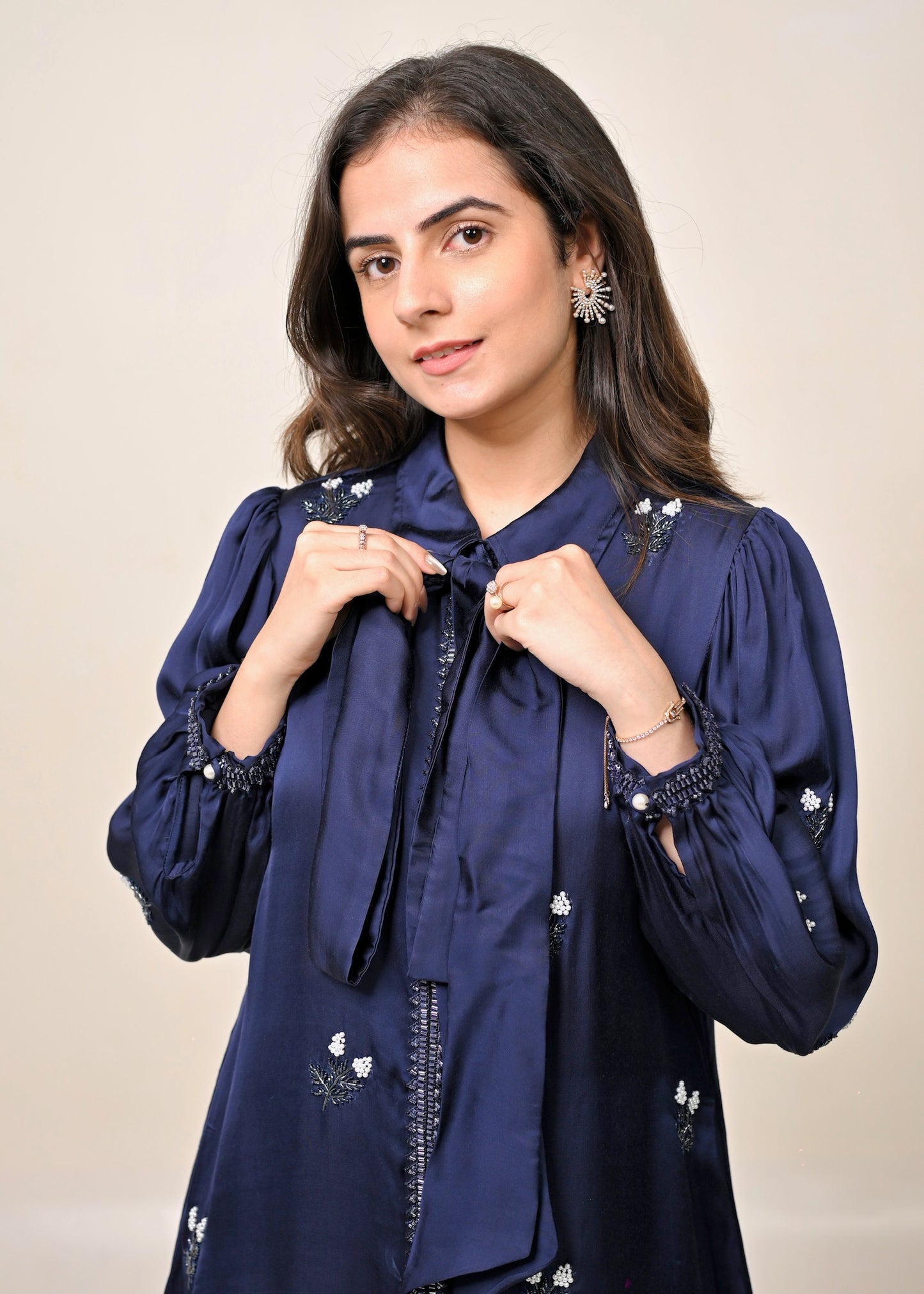 Navy Cotton Modal Co-ord Set