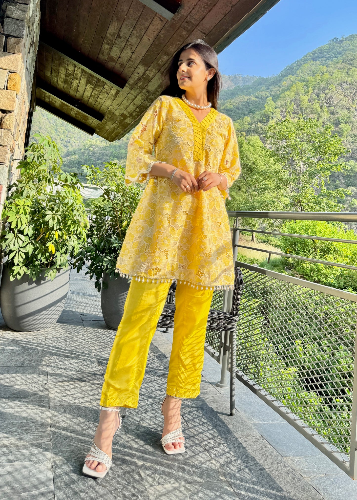 Zaria Co-ord Set – Yellow Sunshine