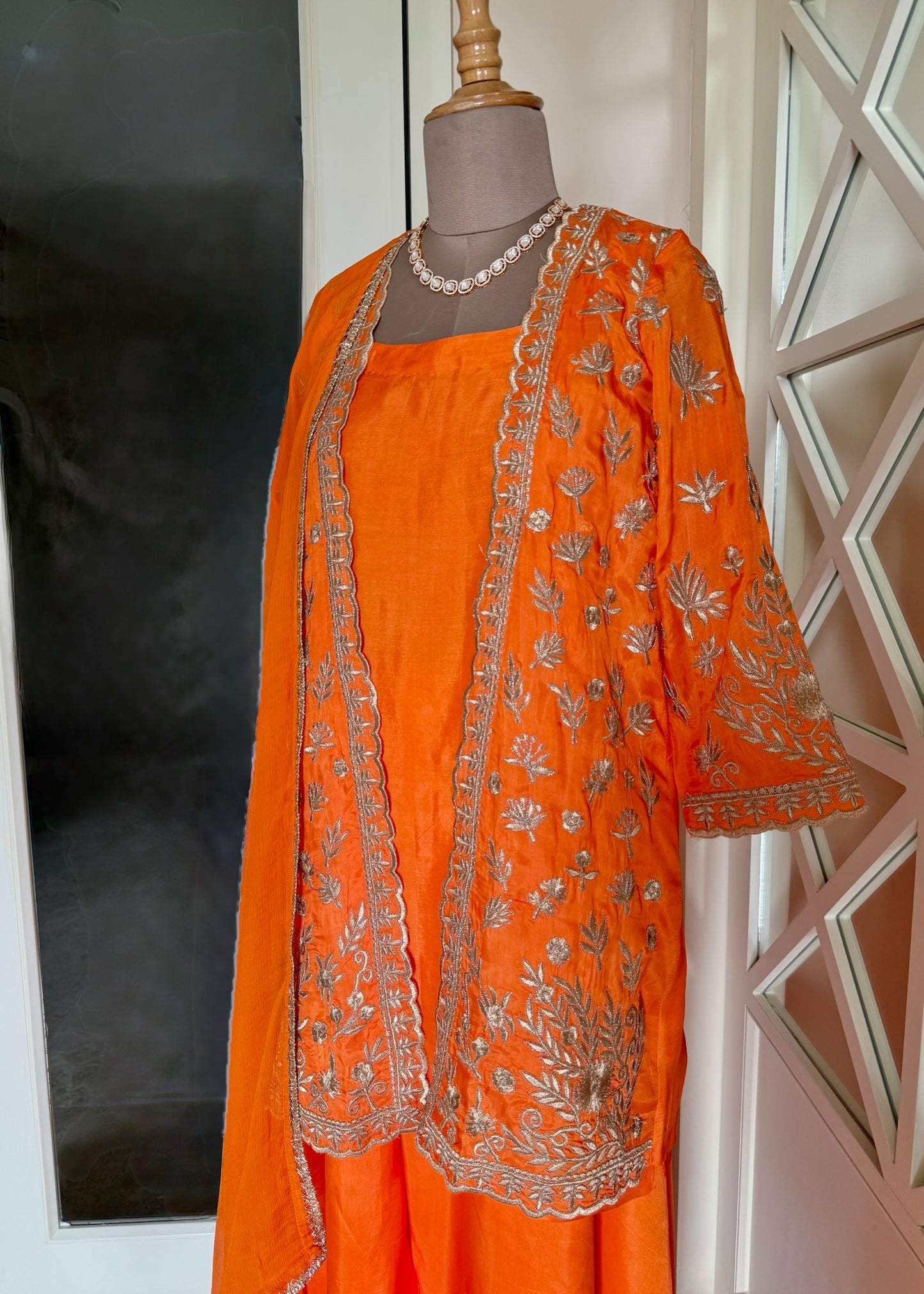 Tangerine Sharara Set