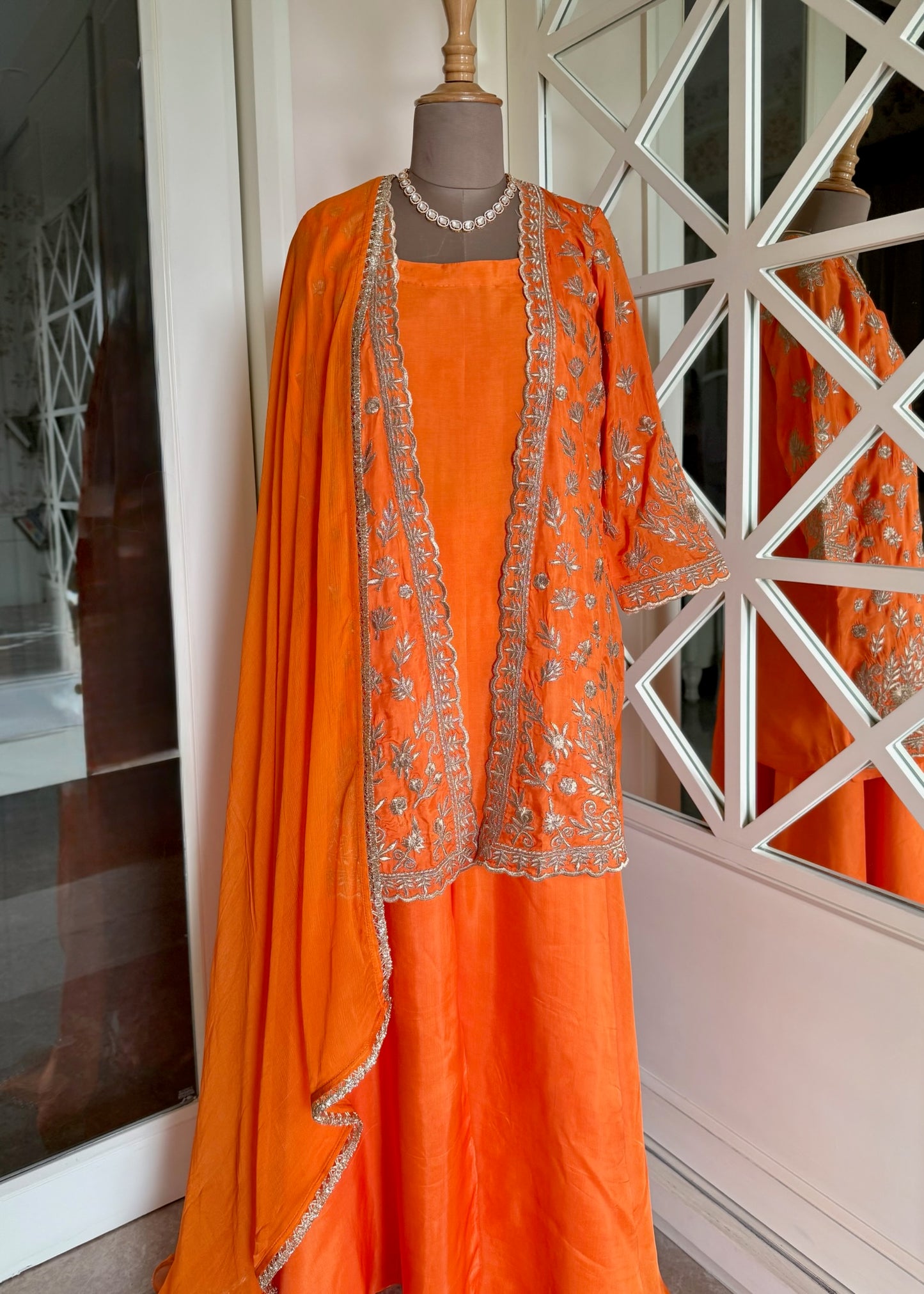 Tangerine Sharara Set