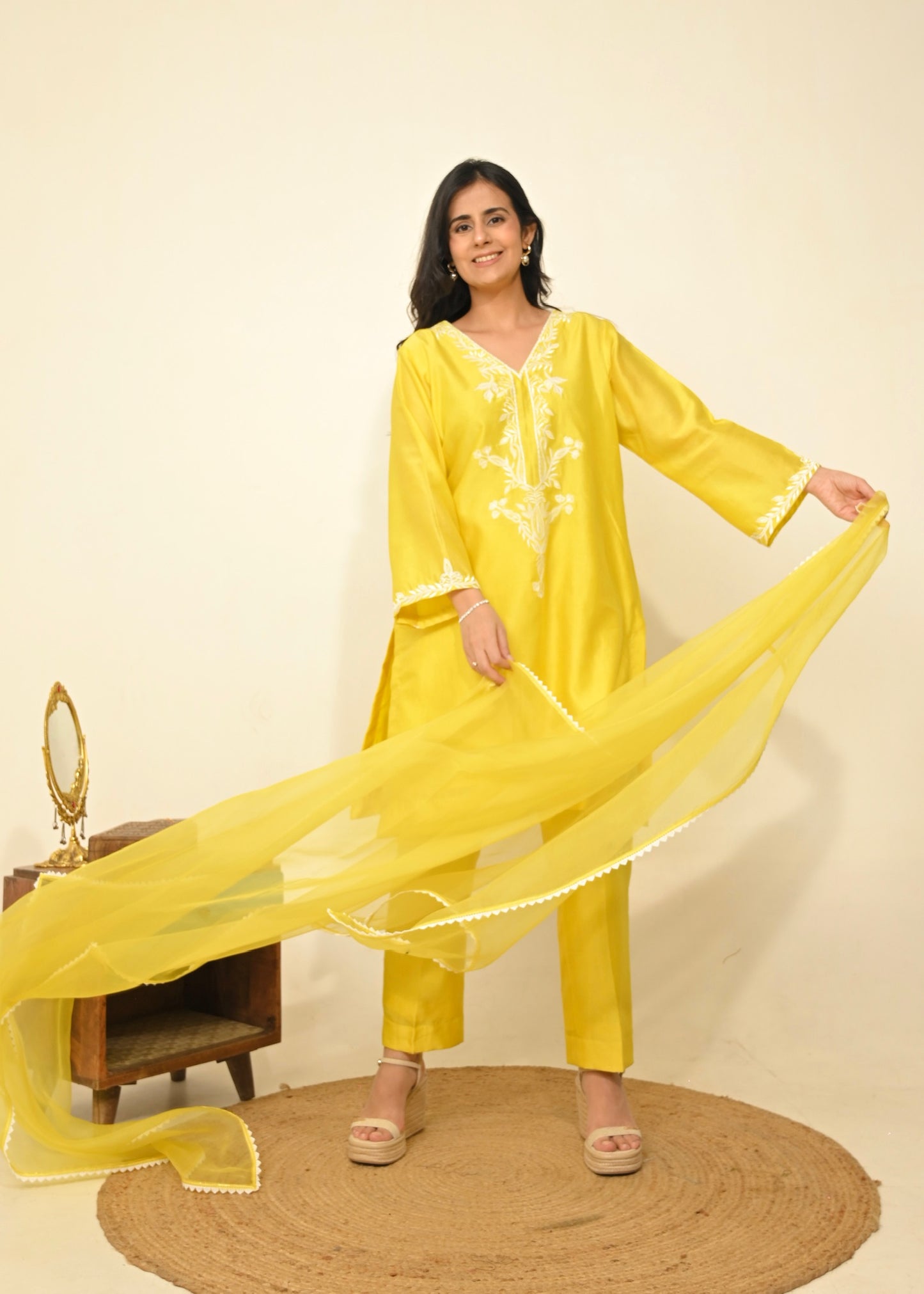 Sunshine Set- Chanderi Elegance