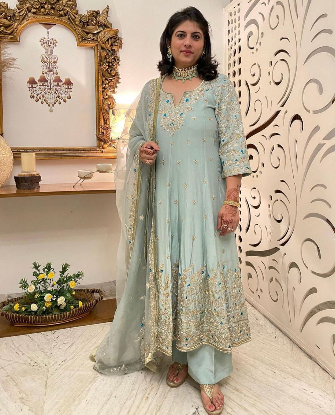 Celestial Grace Anarkali Suit