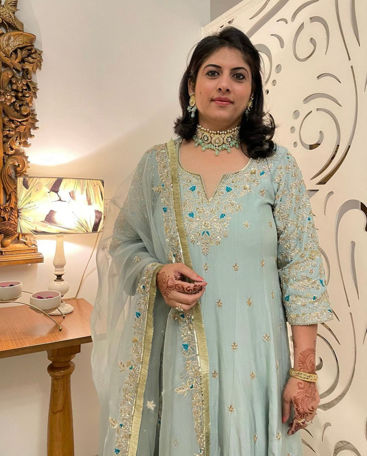Celestial Grace Anarkali Suit
