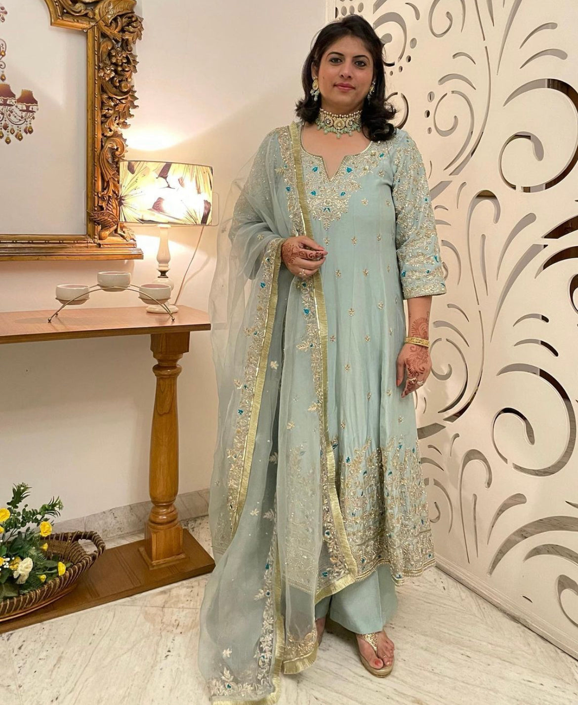 Celestial Grace Anarkali Suit