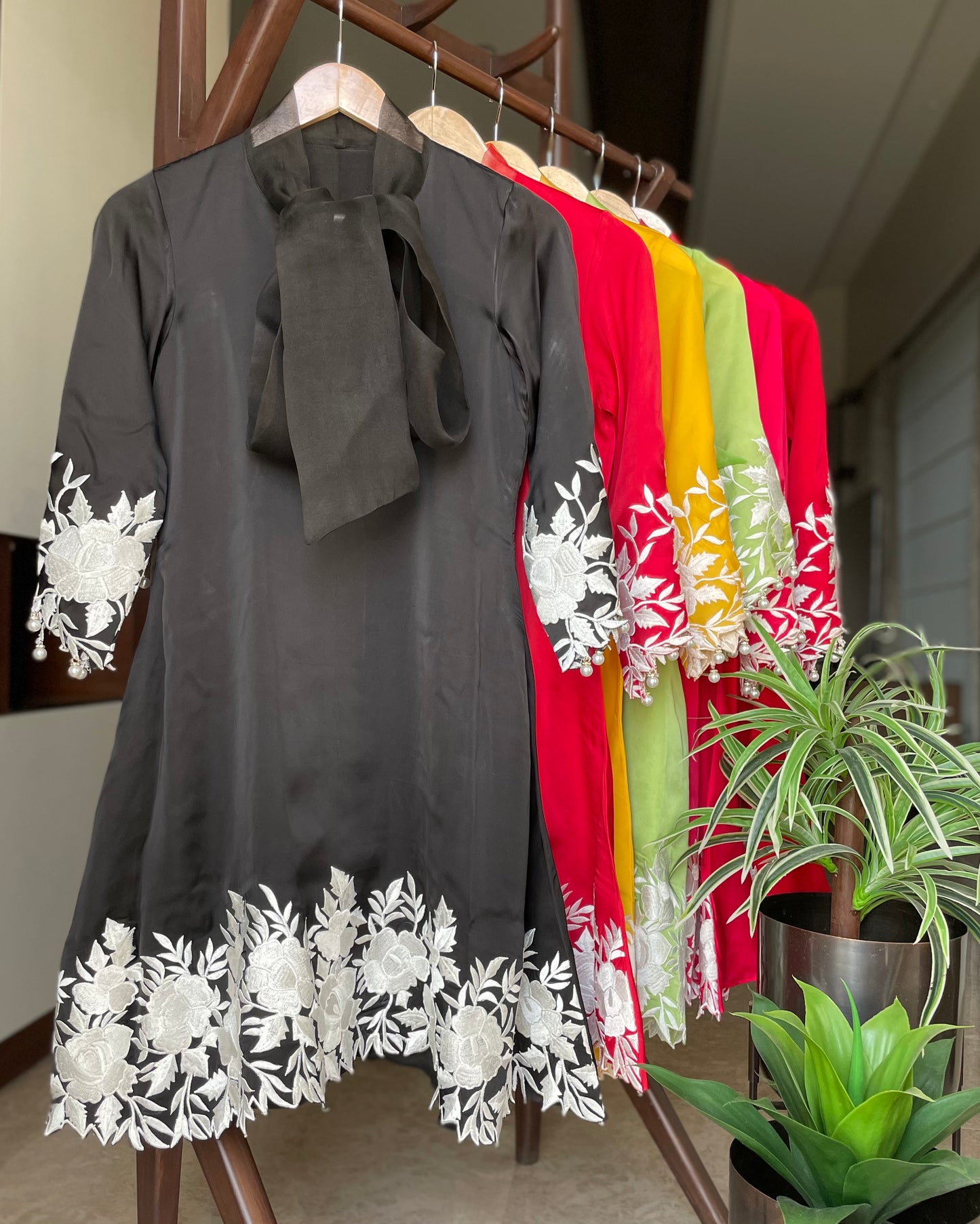 Satin Organza Floral Co-ord Set