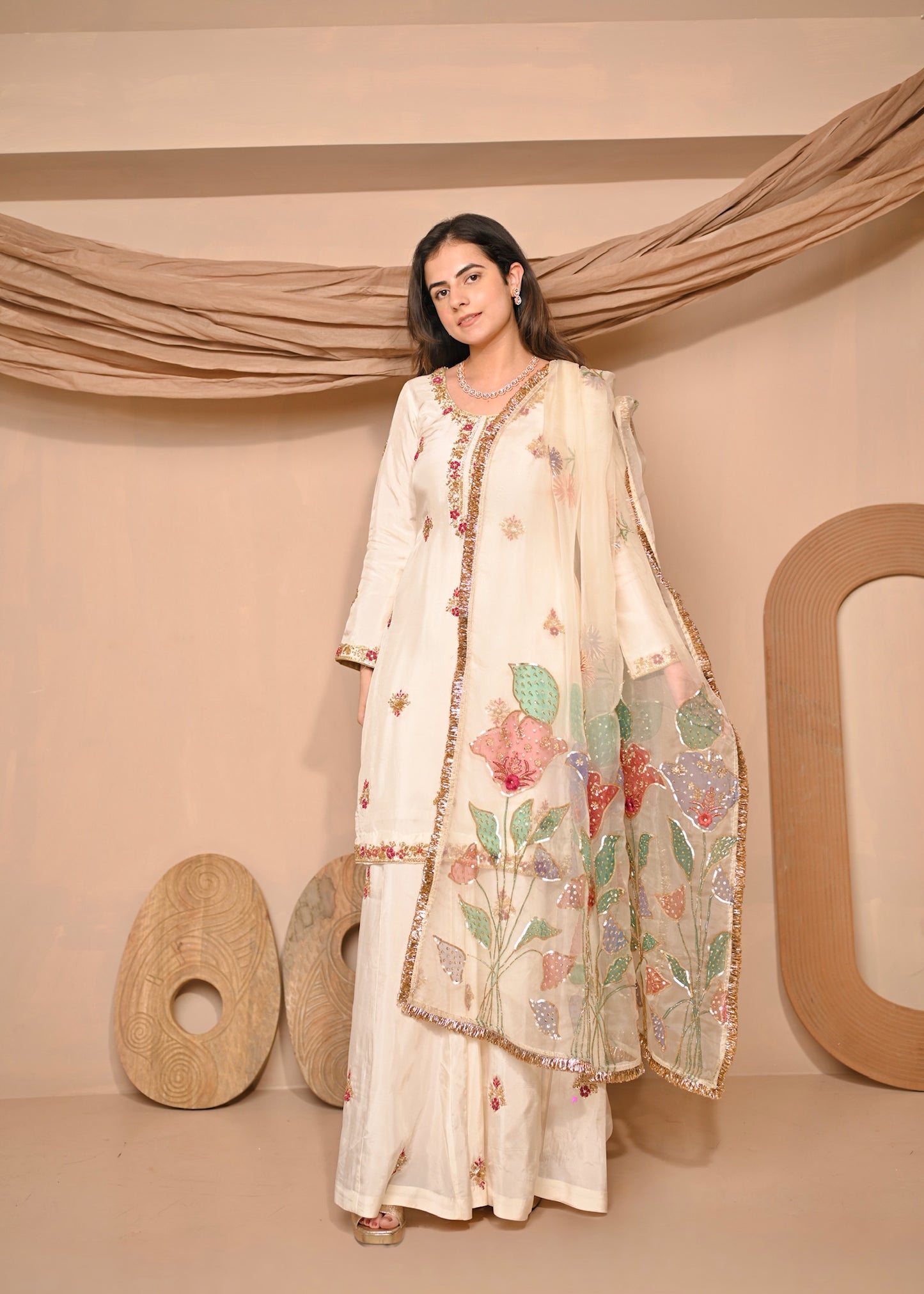 Noor Hand-painted Suit Set