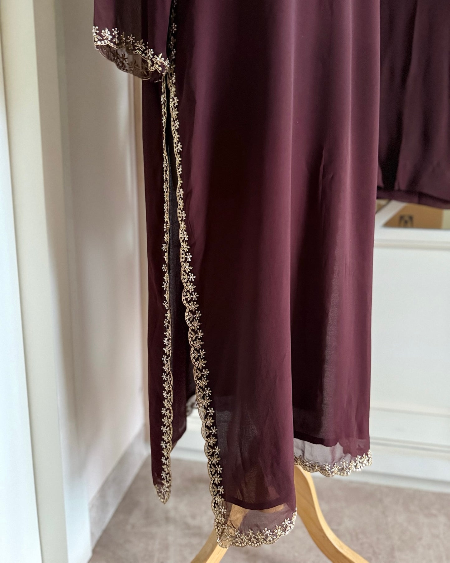 Walnut Brown Georgette Suit