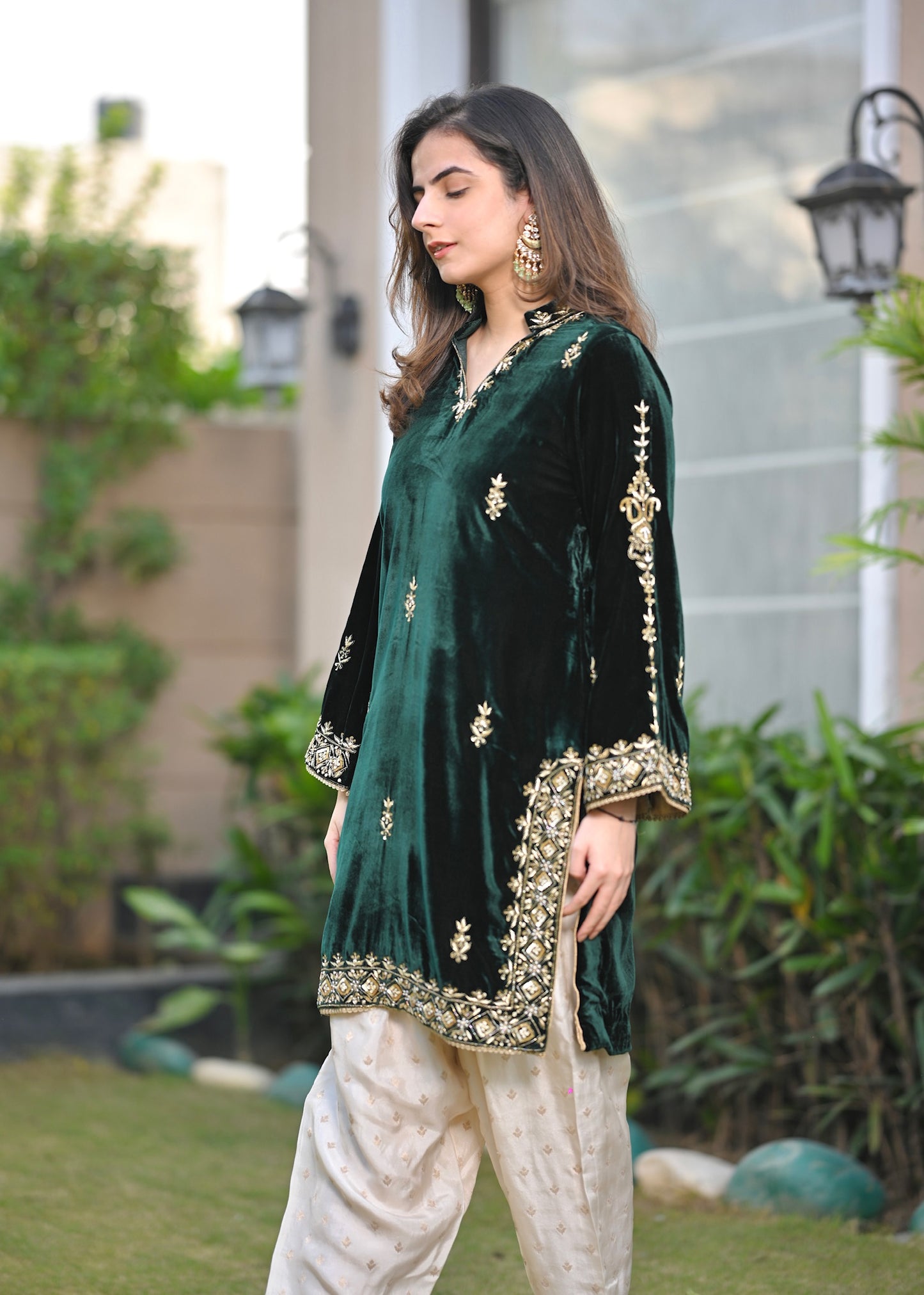 Deep Emerald Pure Velvet Ensemble