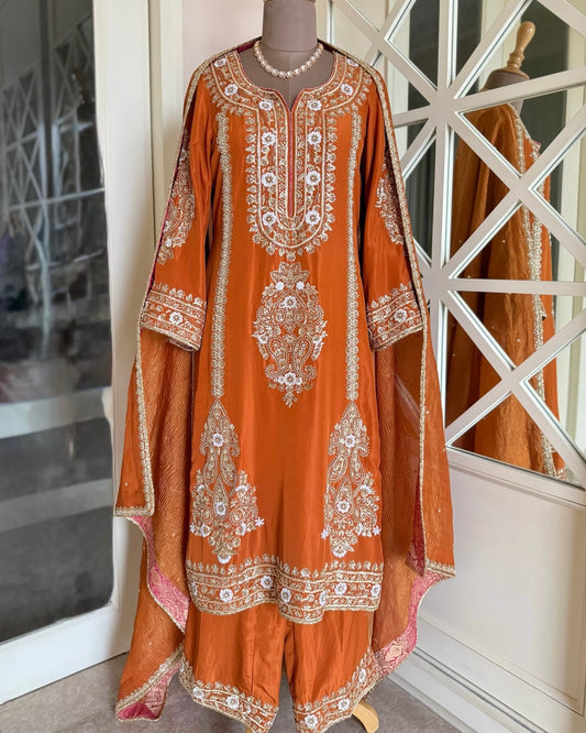Rust Silk Ensemble