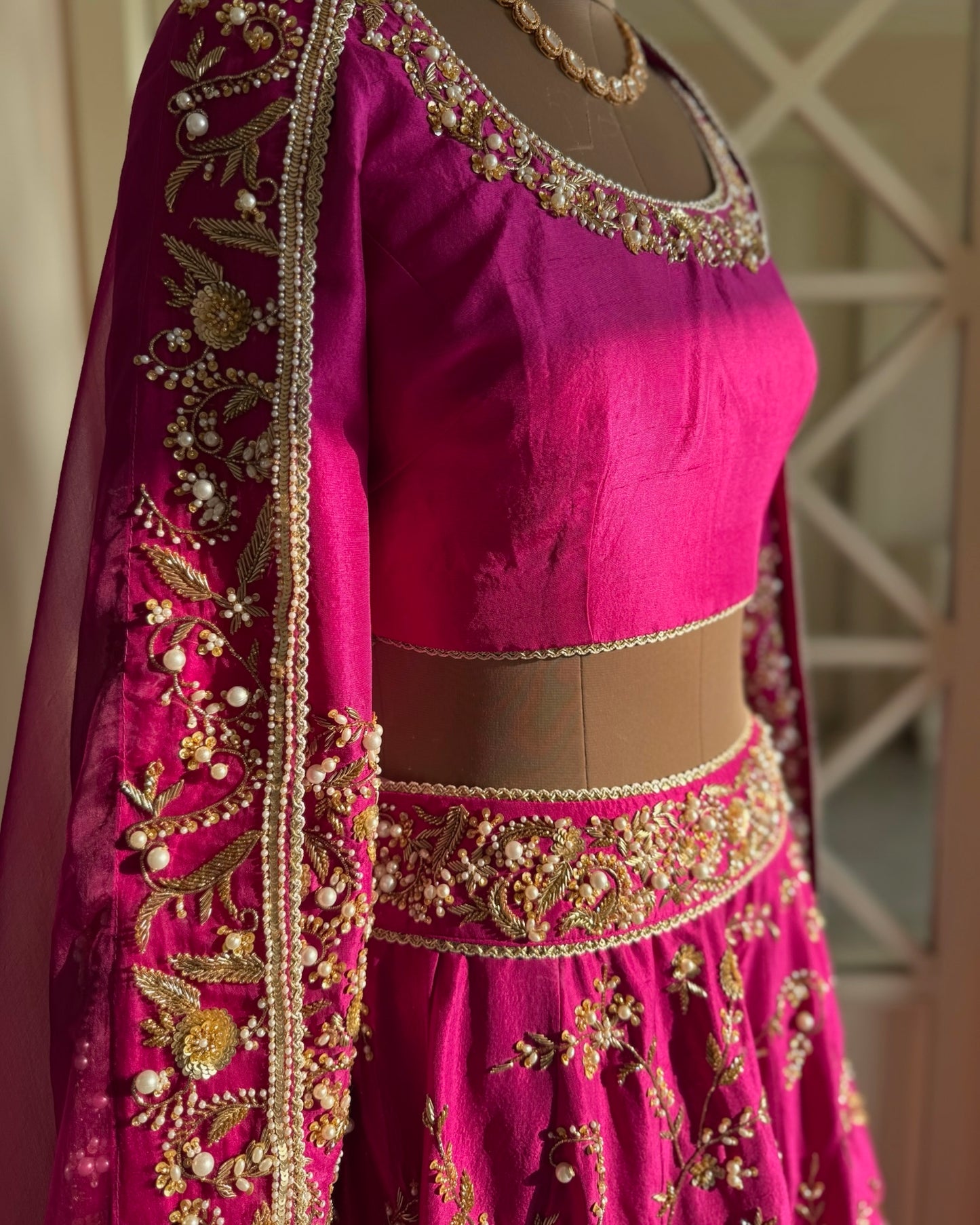Rani Pink Silk Lehenga