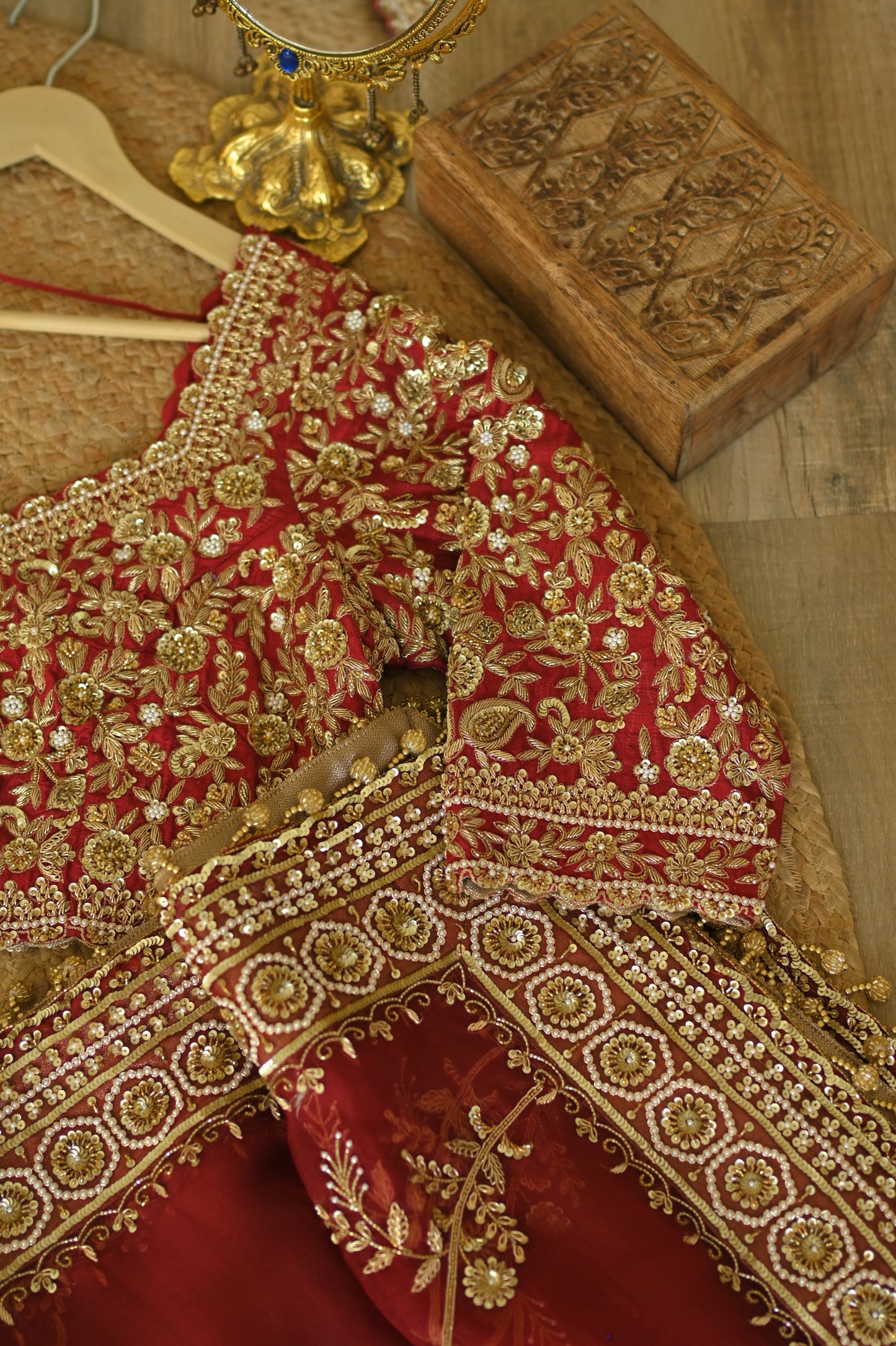 Classic Pure Dupion Silk Bridal Lehenga