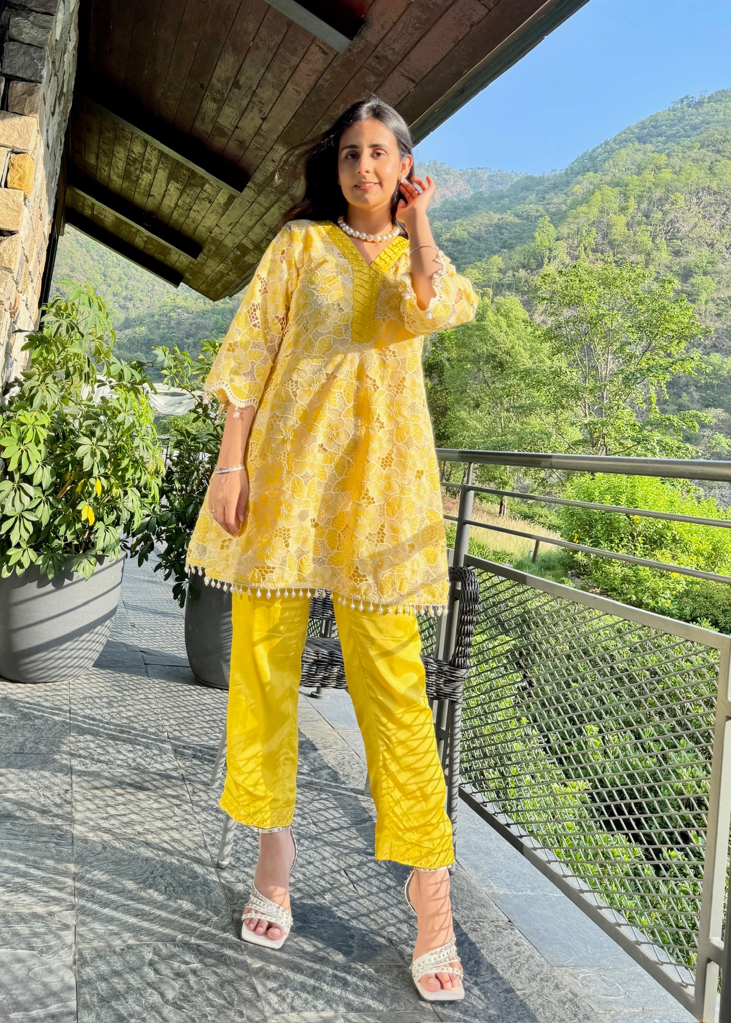 Zaria Co-ord Set – Yellow Sunshine
