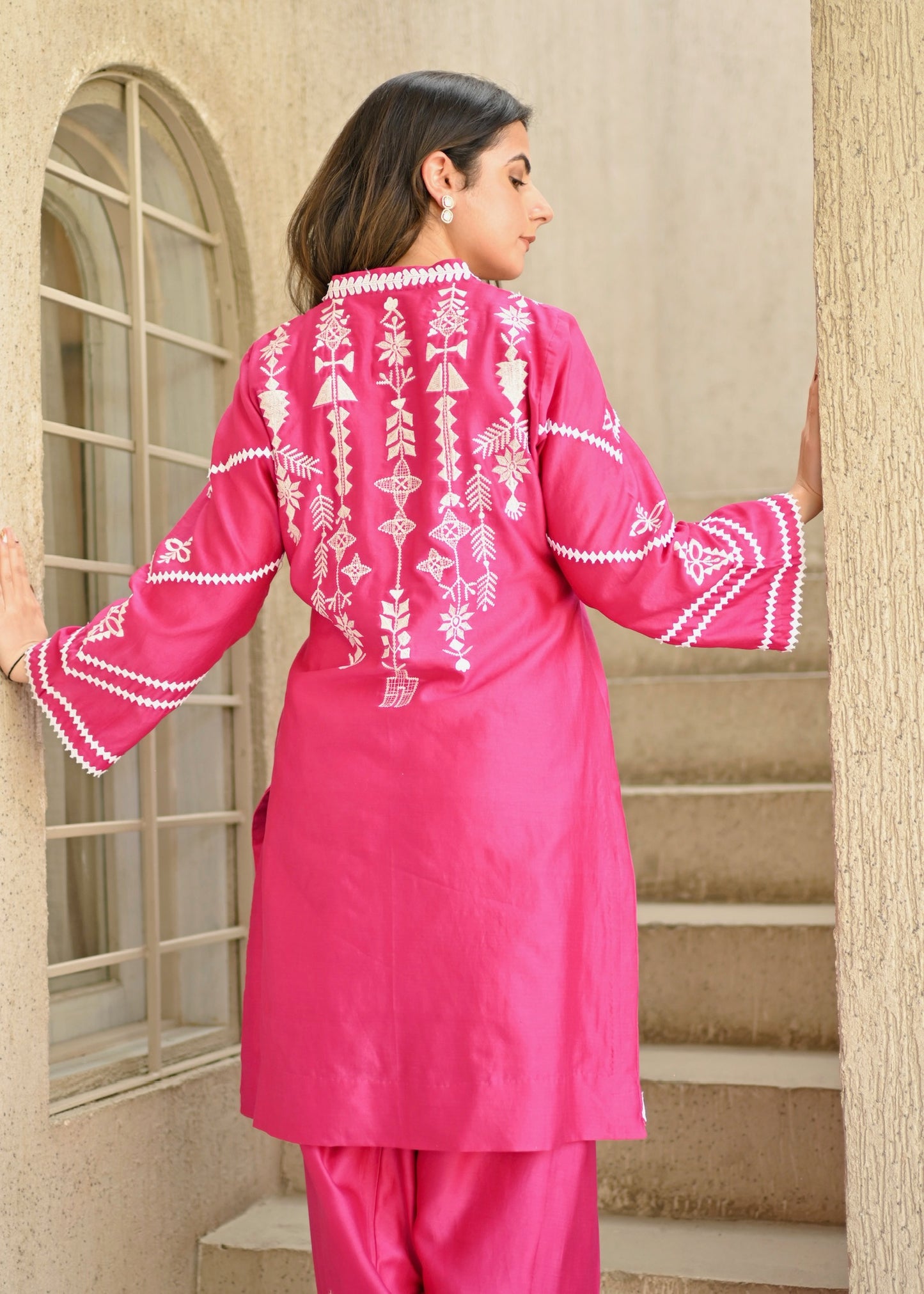 Hot Pink Breeze – Chanderi Suit Set