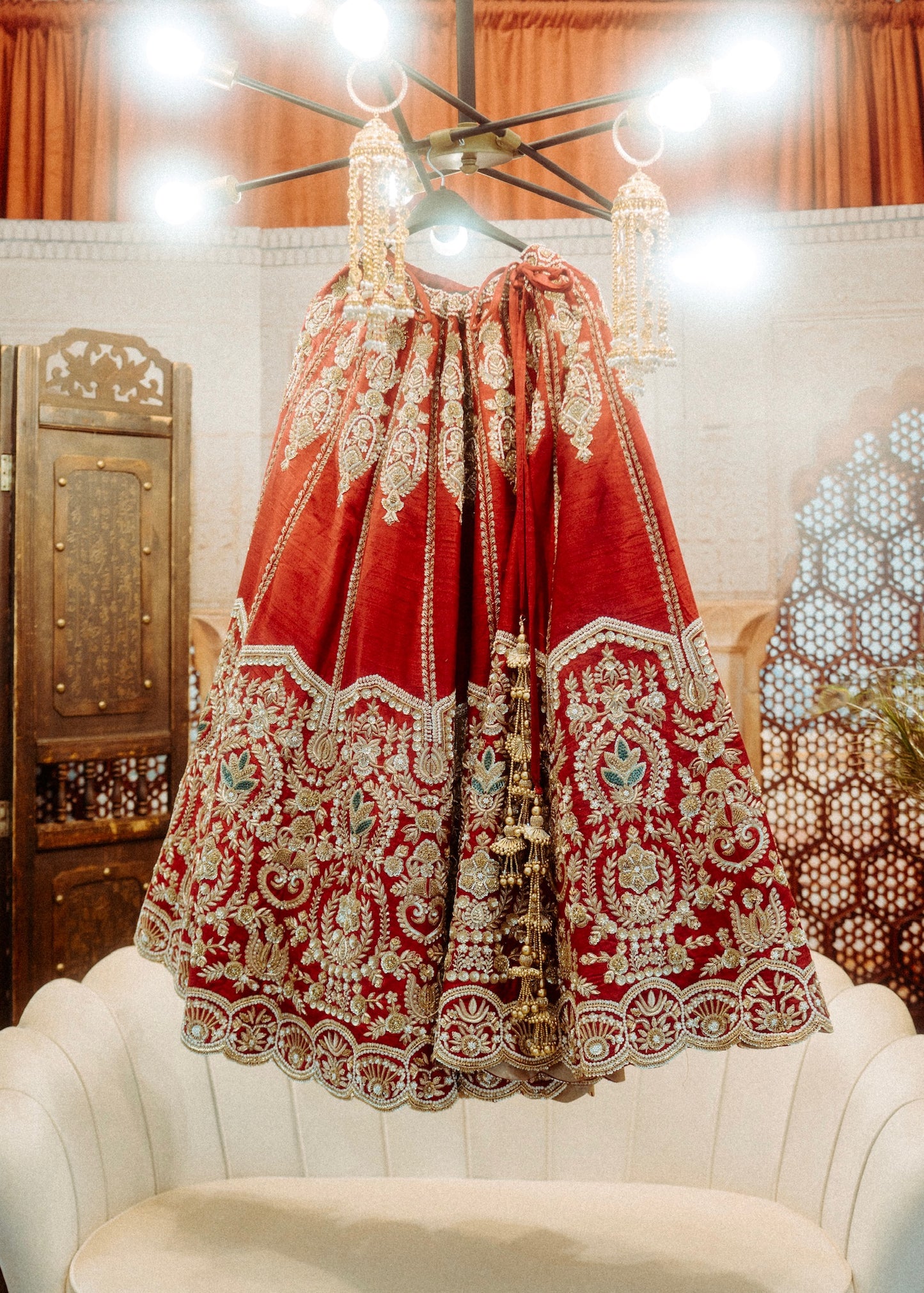 Classic Pure Dupion Silk Bridal Lehenga