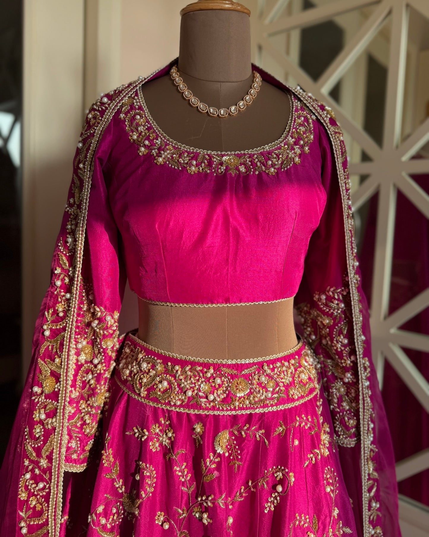 Rani Pink Silk Lehenga