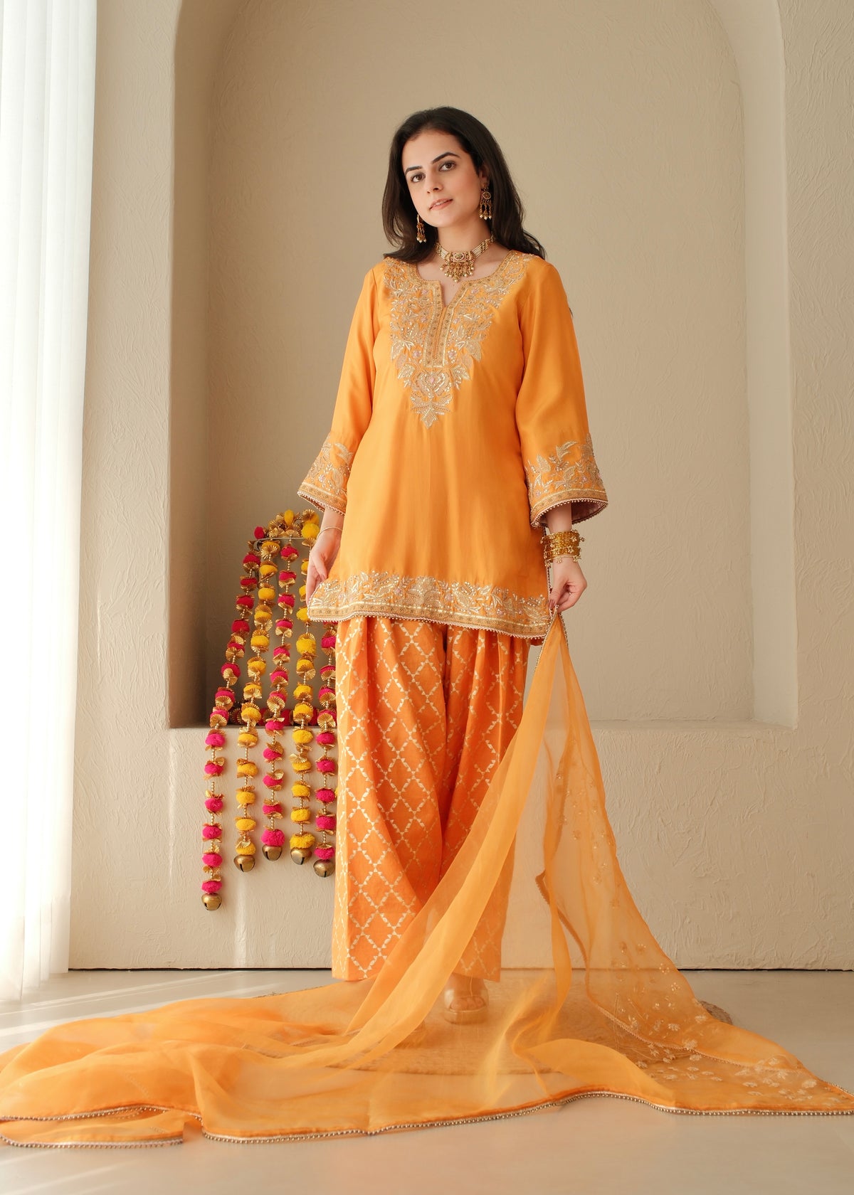 Gulnaar- Pure Silk Ensemble