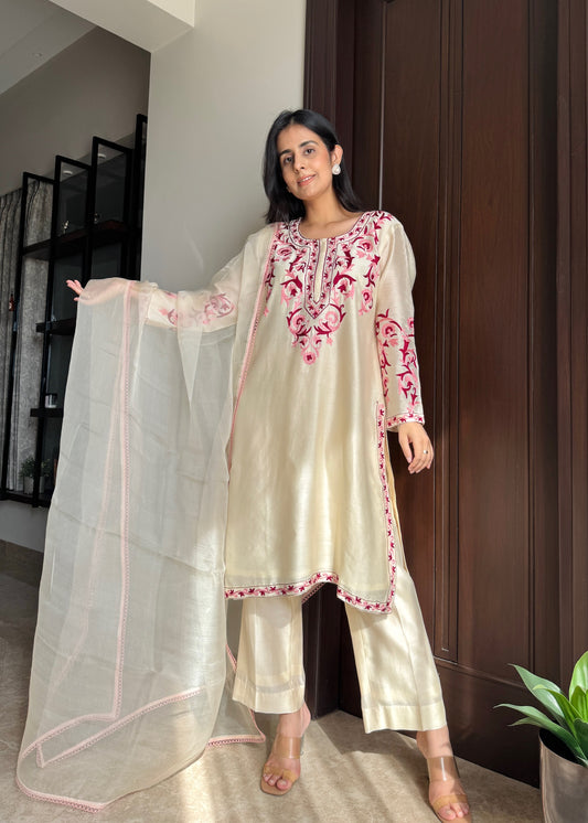 Gulaabi Noor – Chanderi Suit Set