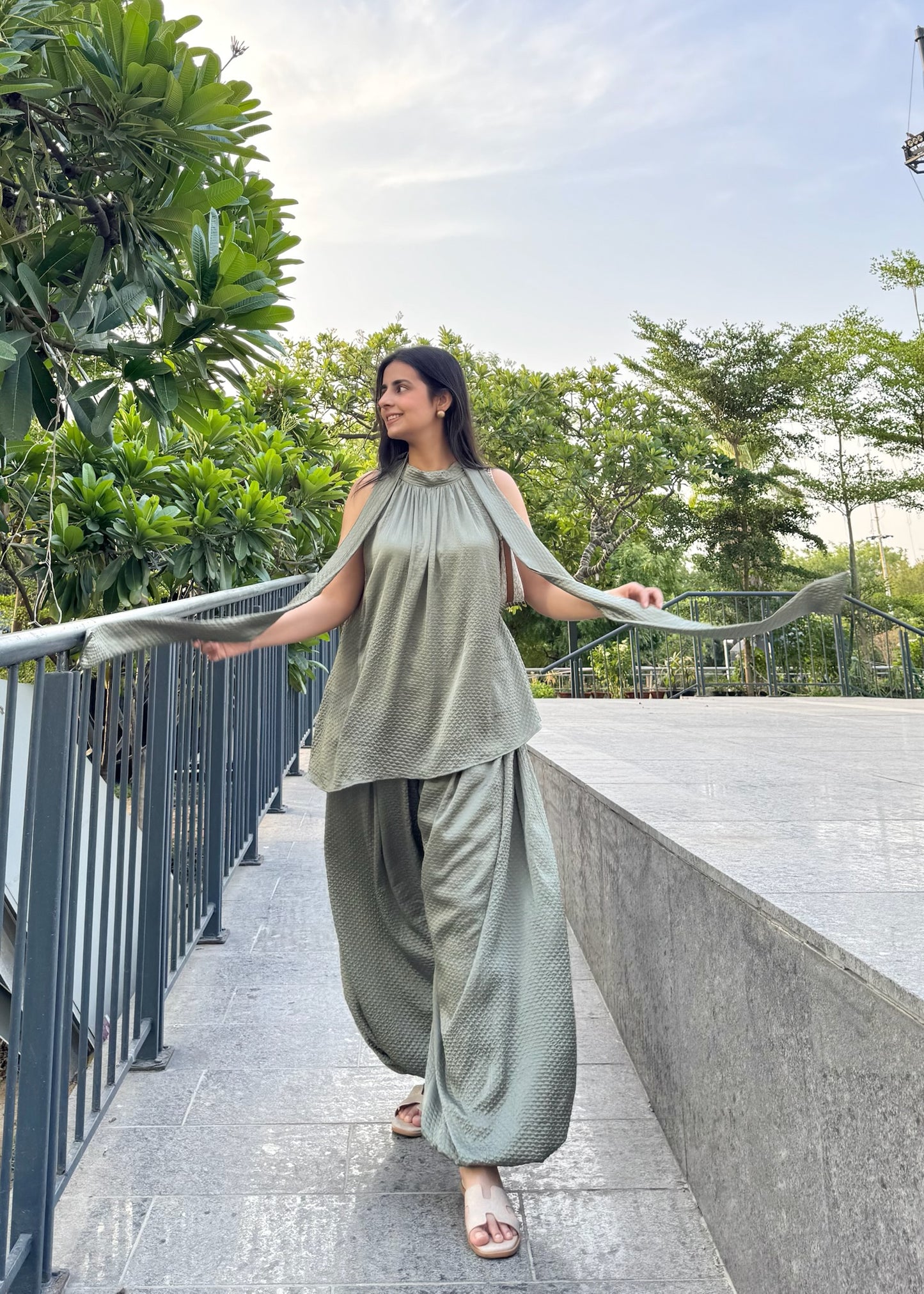 Olive Halter Co-ord Set