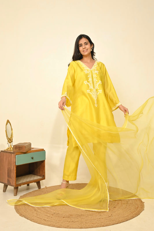Sunshine Set- Chanderi Elegance