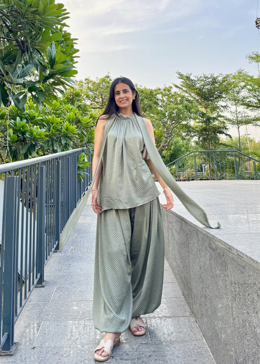 Olive Halter Co-ord Set